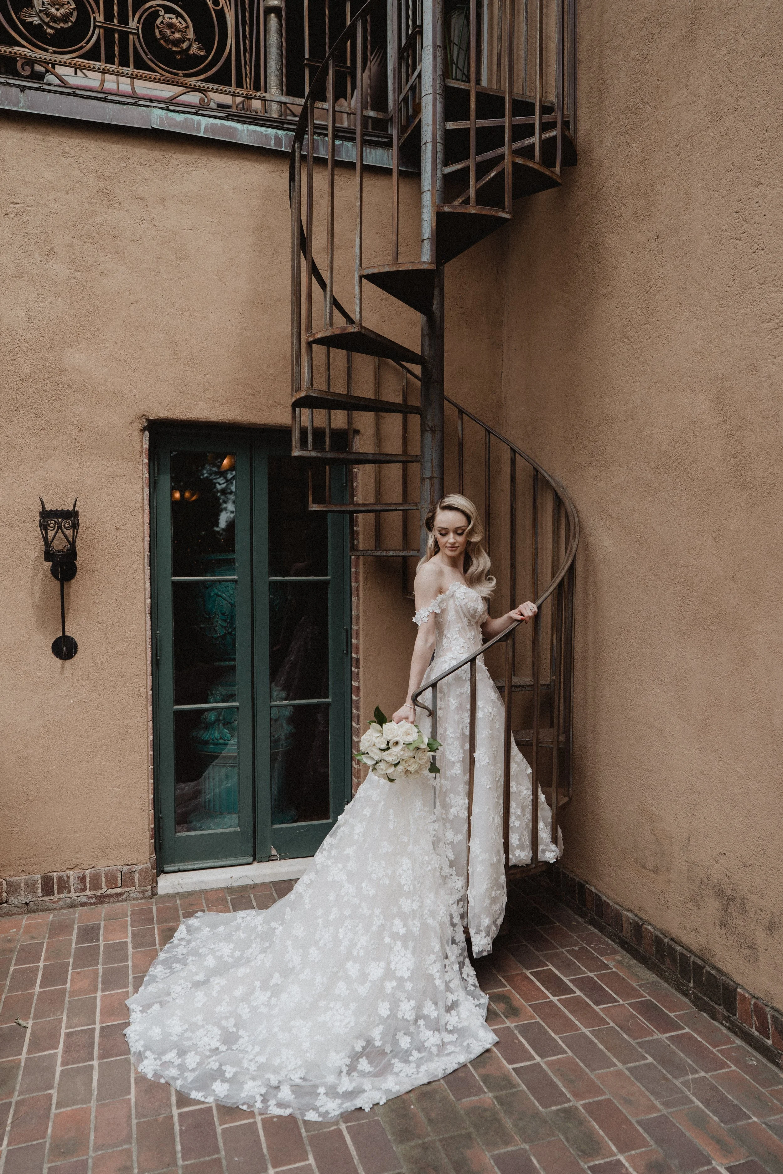 bride and groom portraits on their wedding day