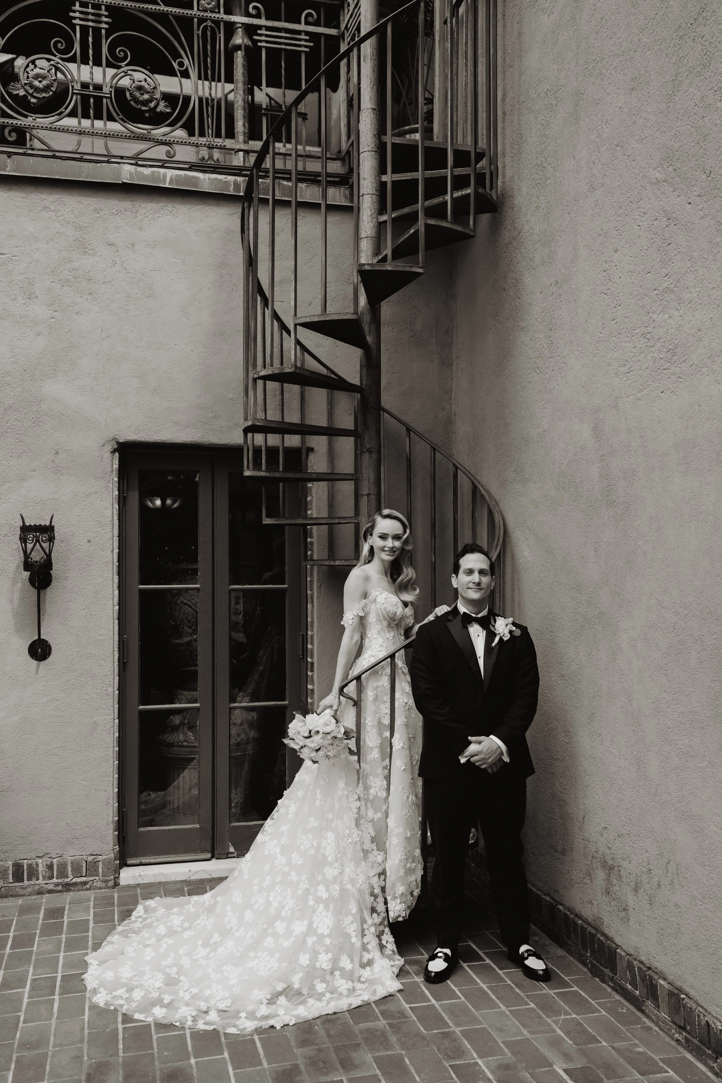 bride and groom portraits on their wedding day
