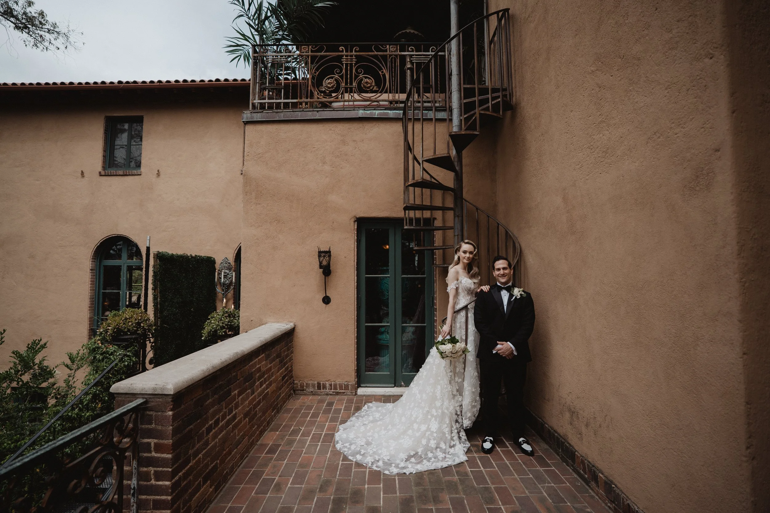 bride and groom portraits on their wedding day