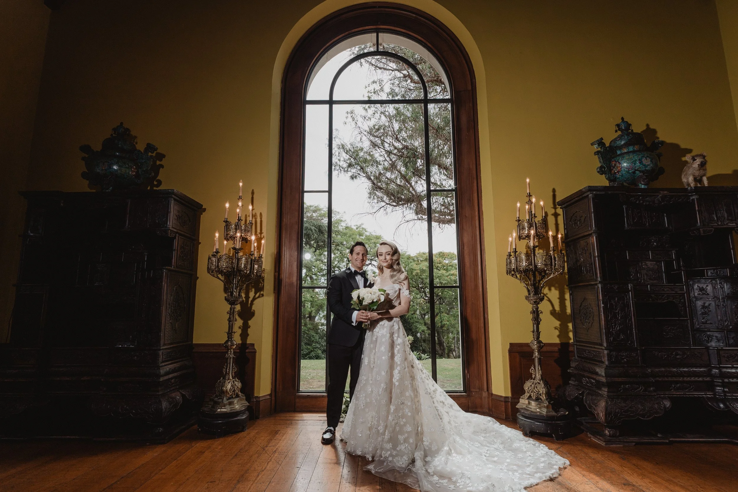 bride and groom portraits on their wedding day