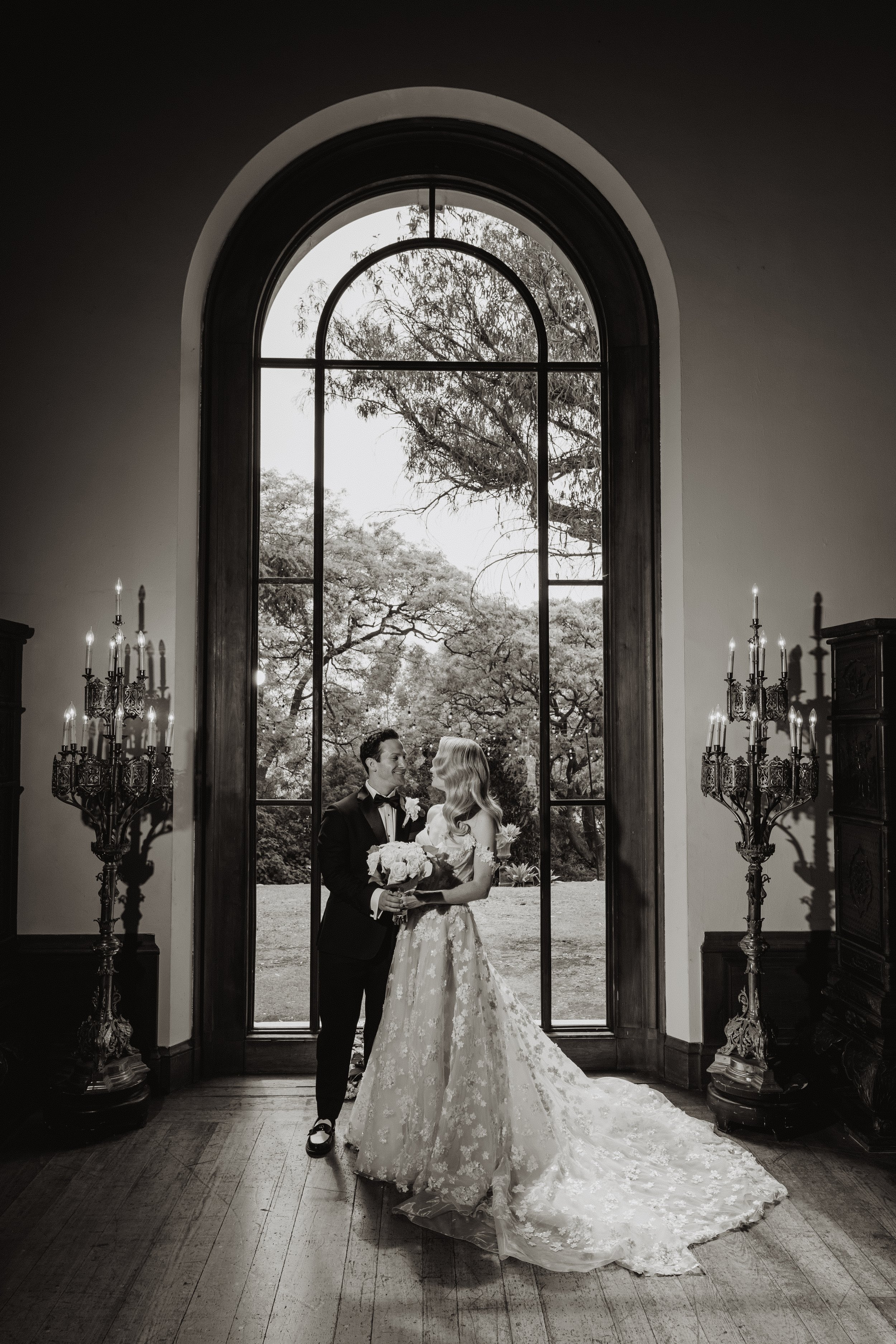 bride and groom portraits on their wedding day