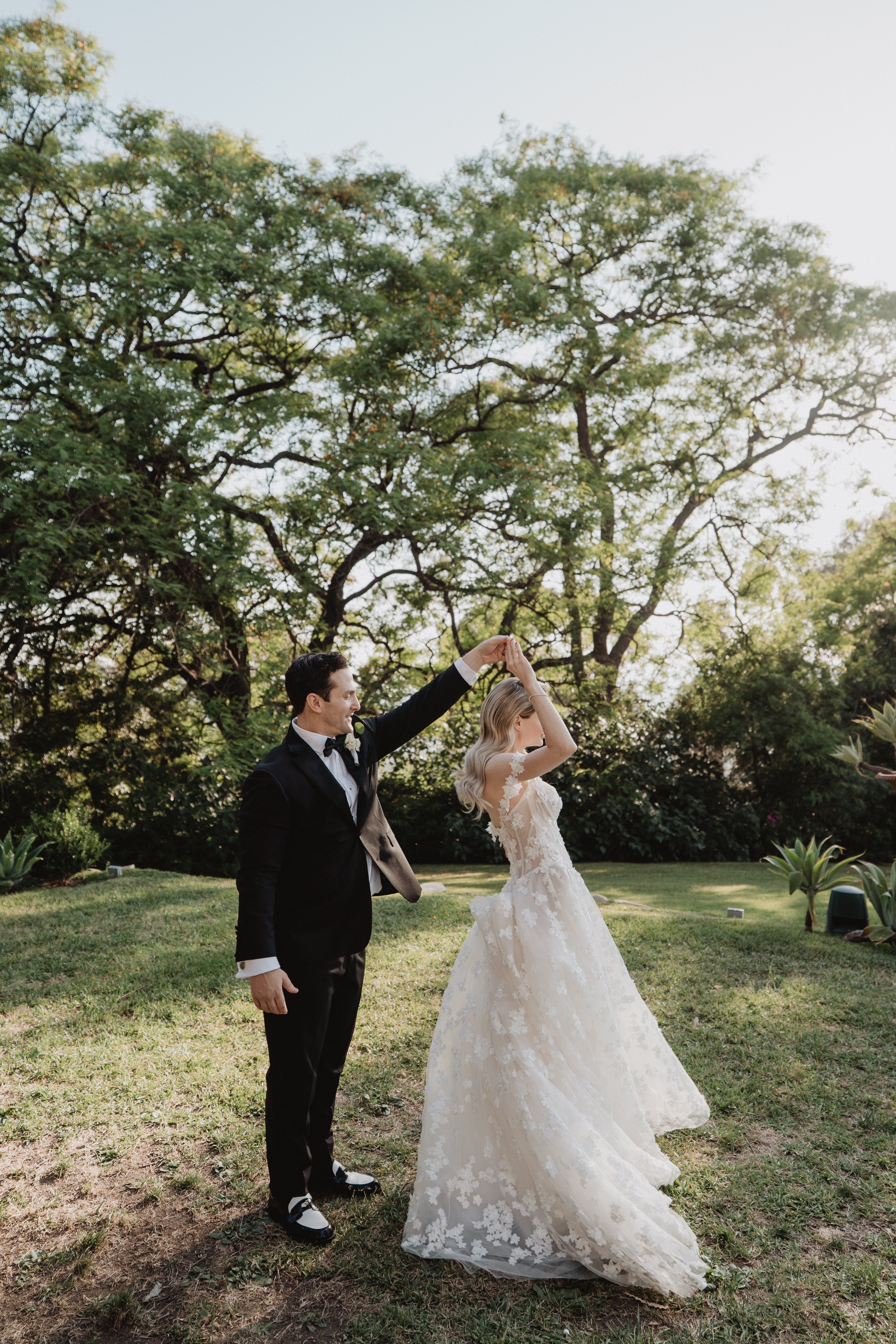 bride and groom portraits on their wedding day