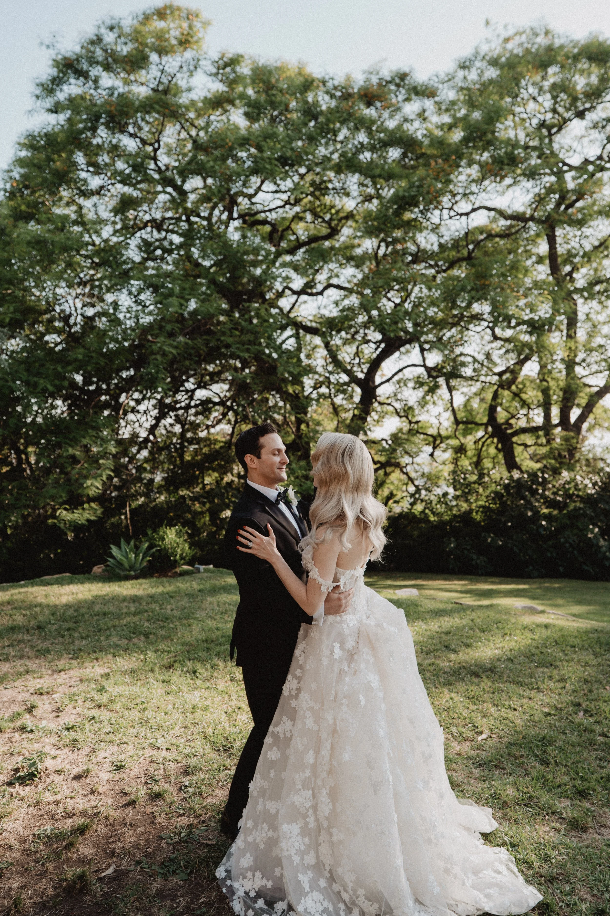 bride and groom portraits on their wedding day