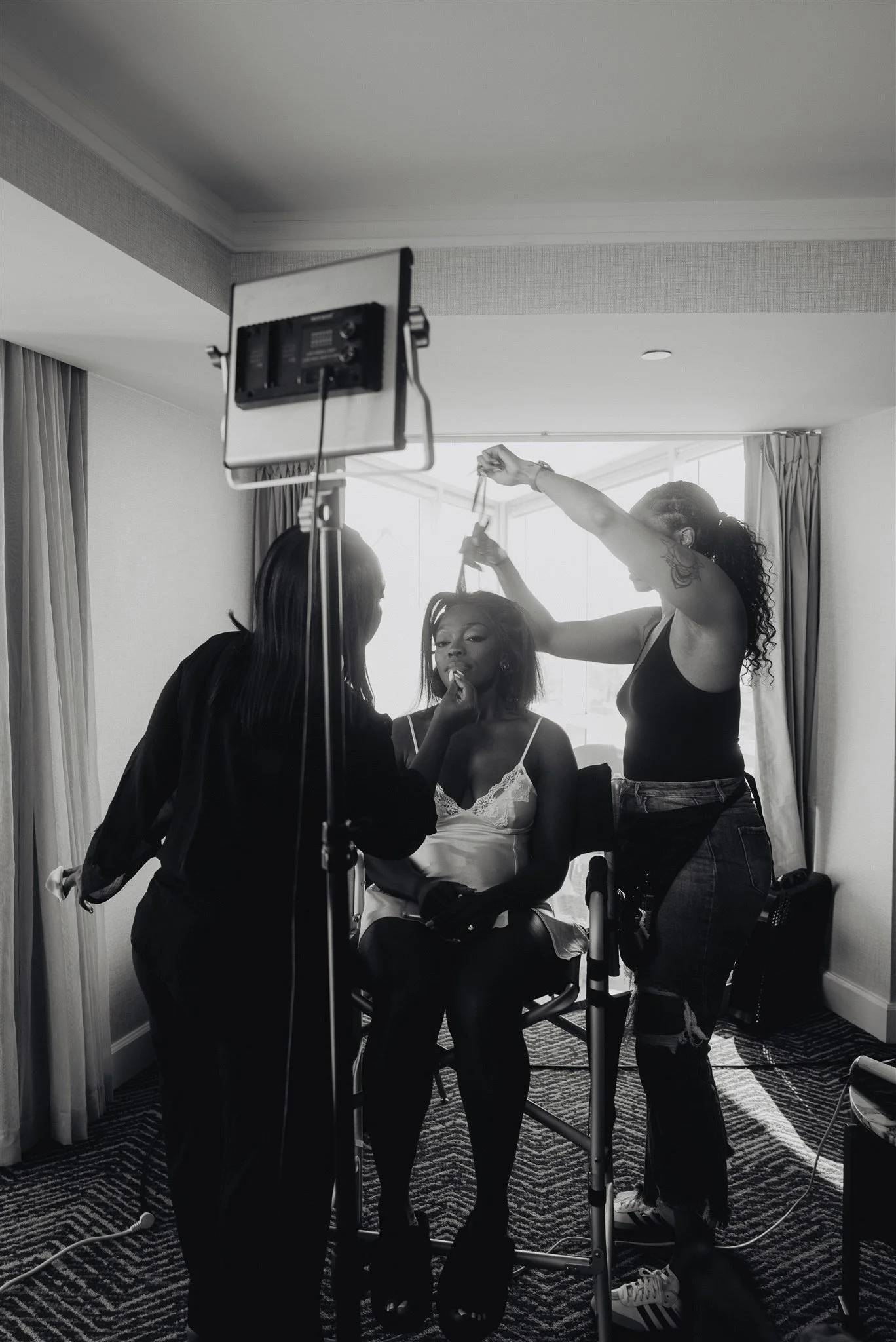 bride getting ready details on her wedding day at vertigo LA