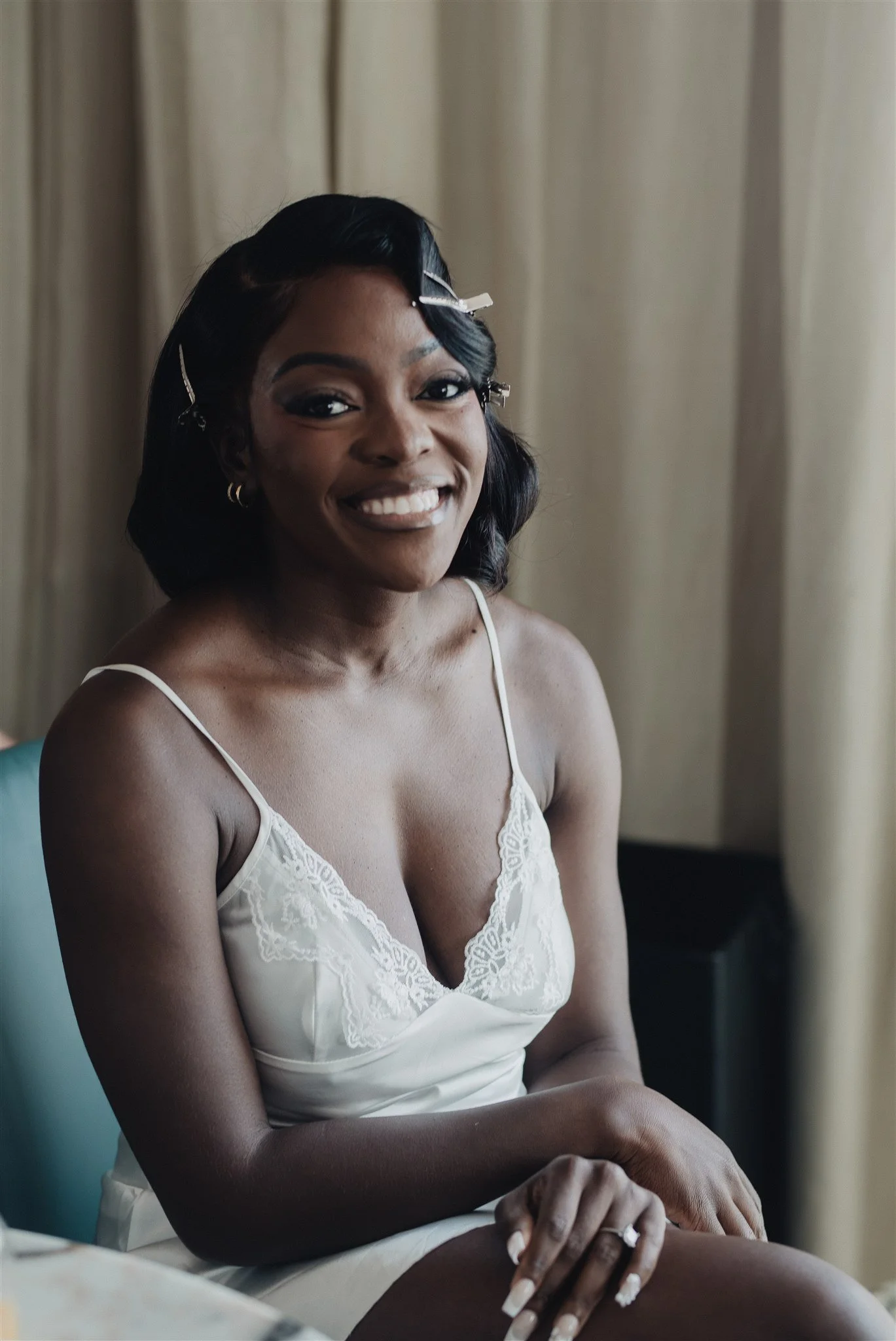 bride getting ready details on her wedding day at vertigo LA