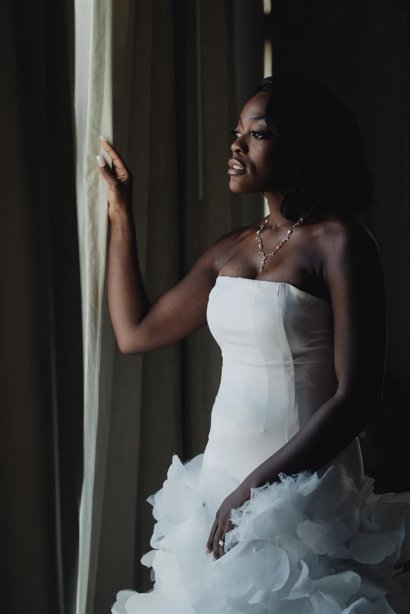 bride portrait on her wedding day at vertigo LA