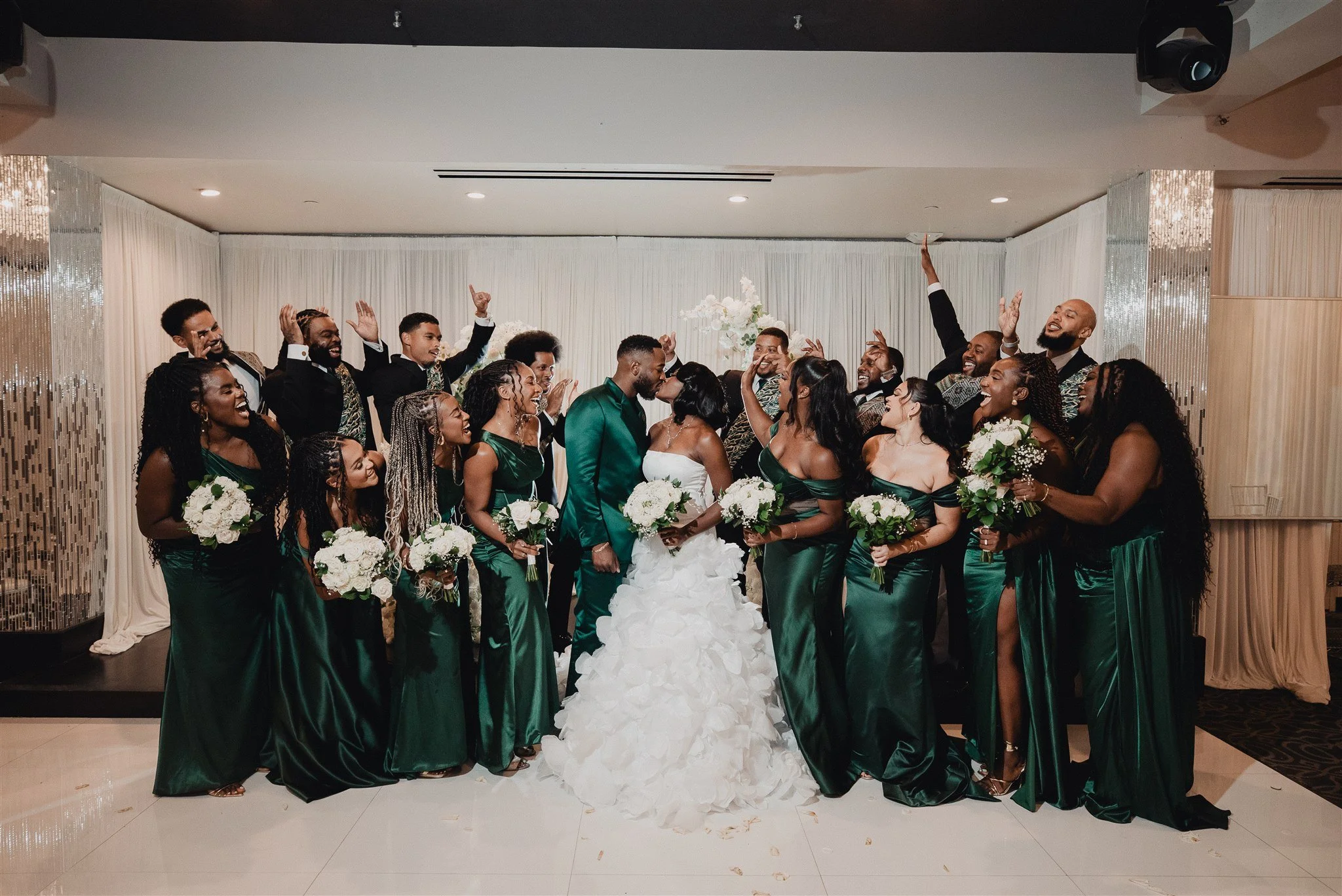 wedding party portraits at the vertigo LA