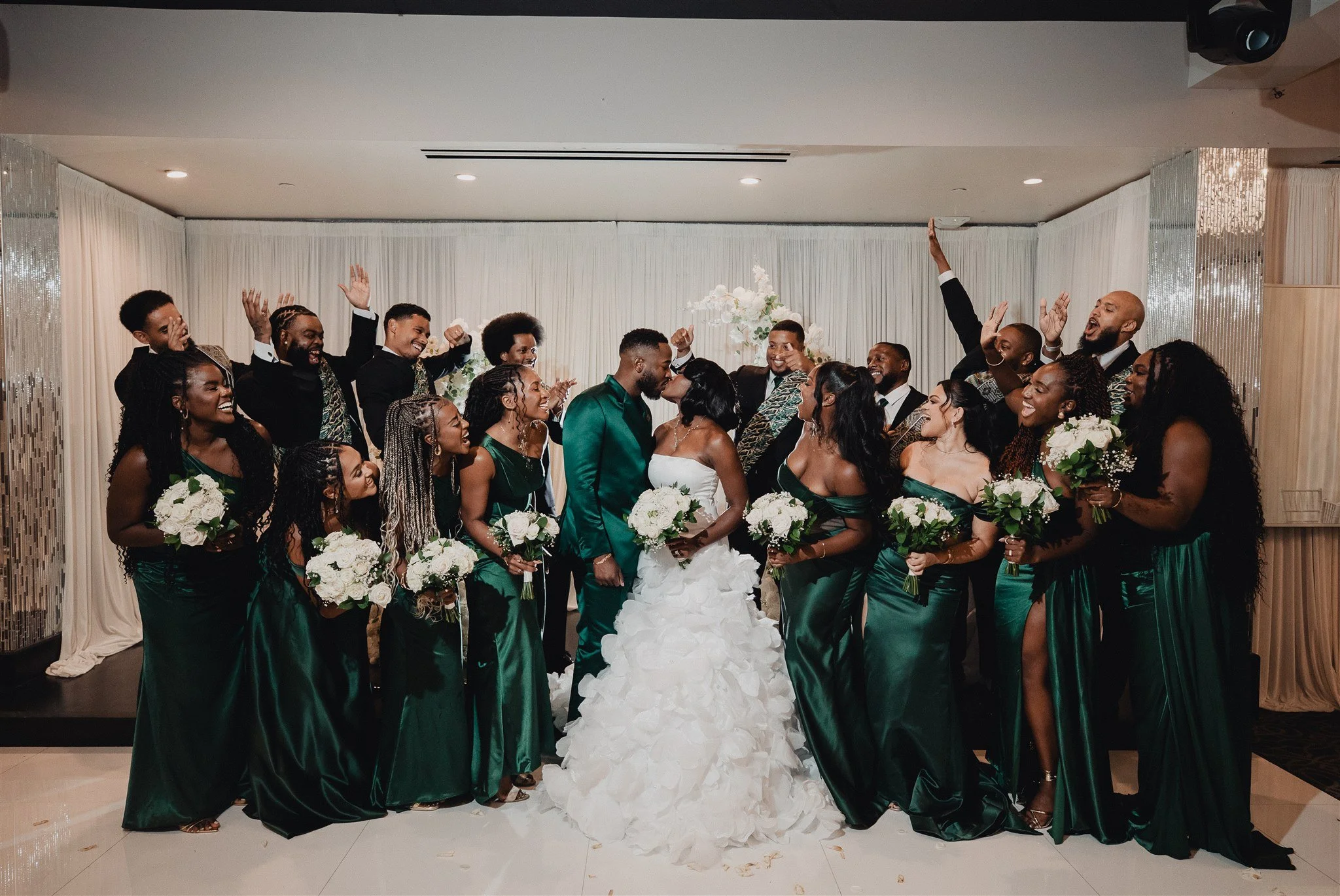 wedding party portraits at the vertigo LA