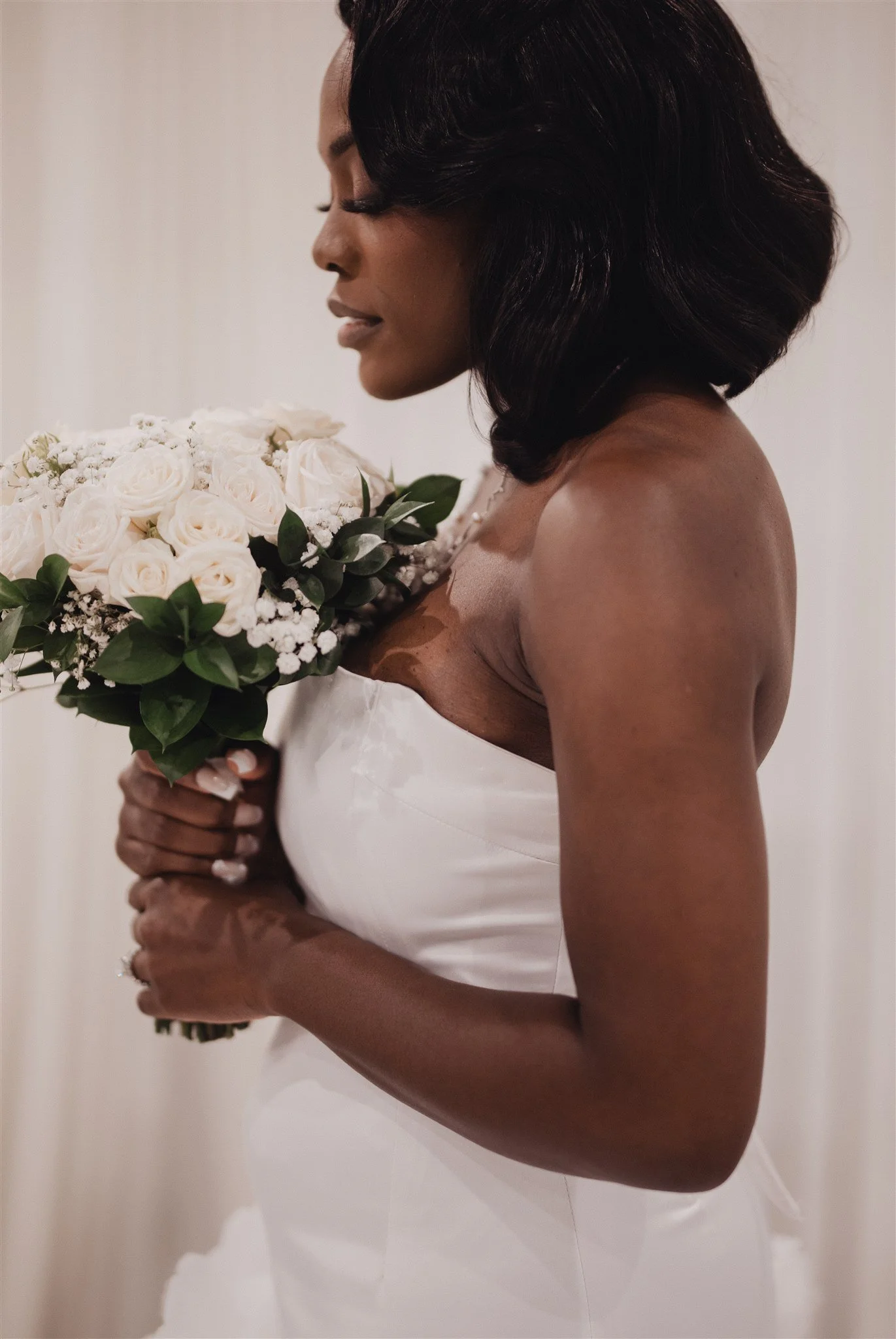bride portrait on her wedding day at vertigo LA