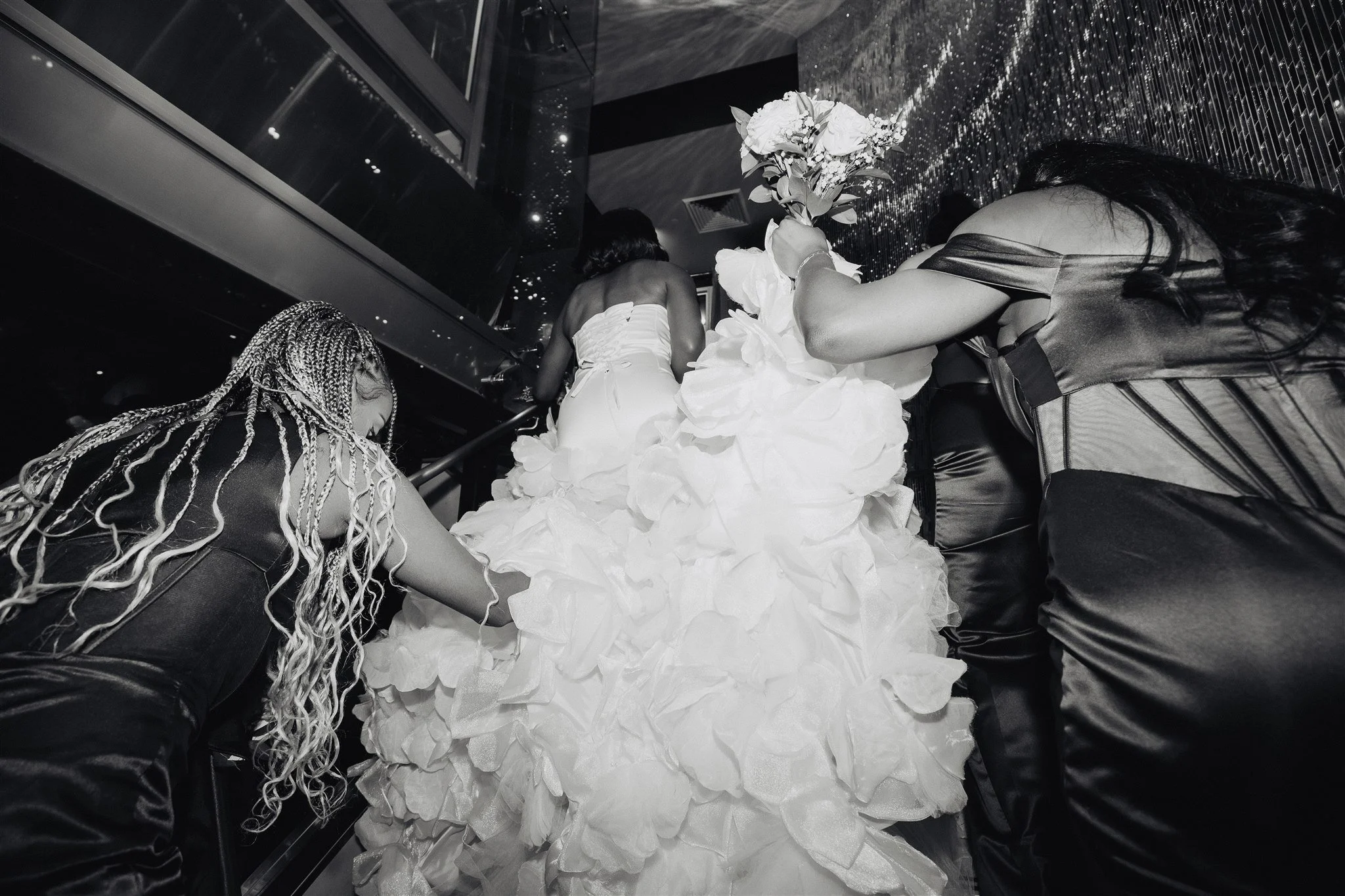 wedding party portraits at the vertigo LA