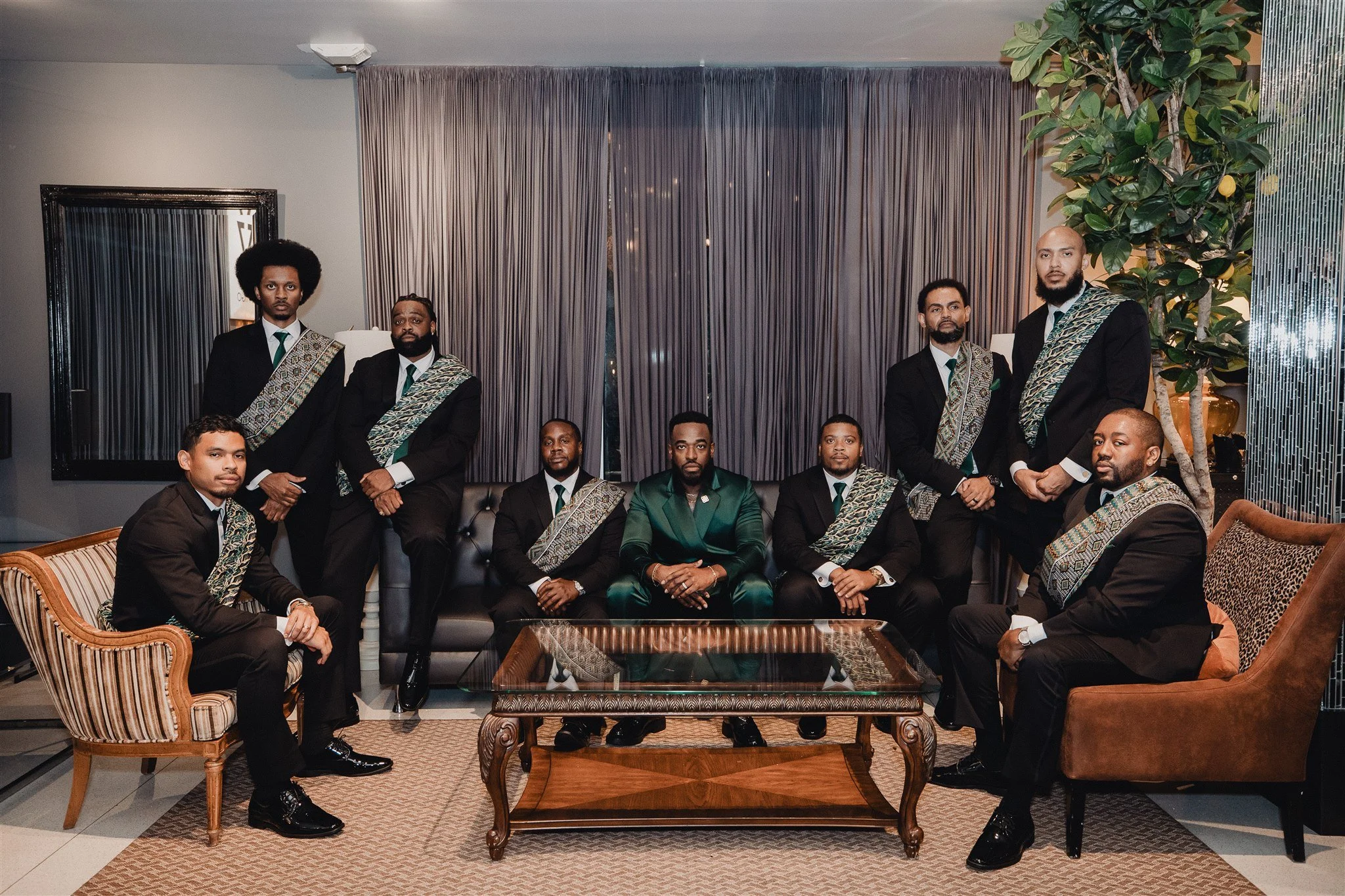 wedding party portraits at the vertigo LA