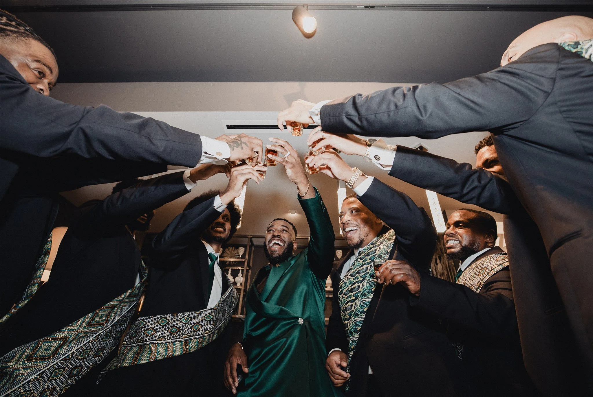 wedding party portraits at the vertigo LA