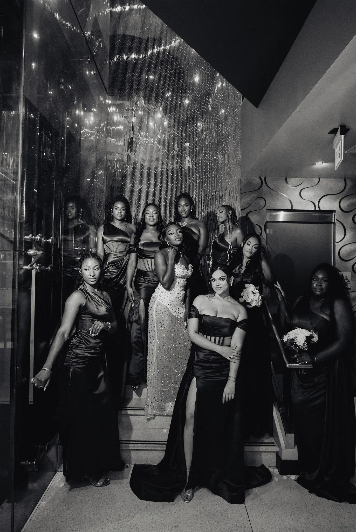 wedding party portraits at the vertigo LA