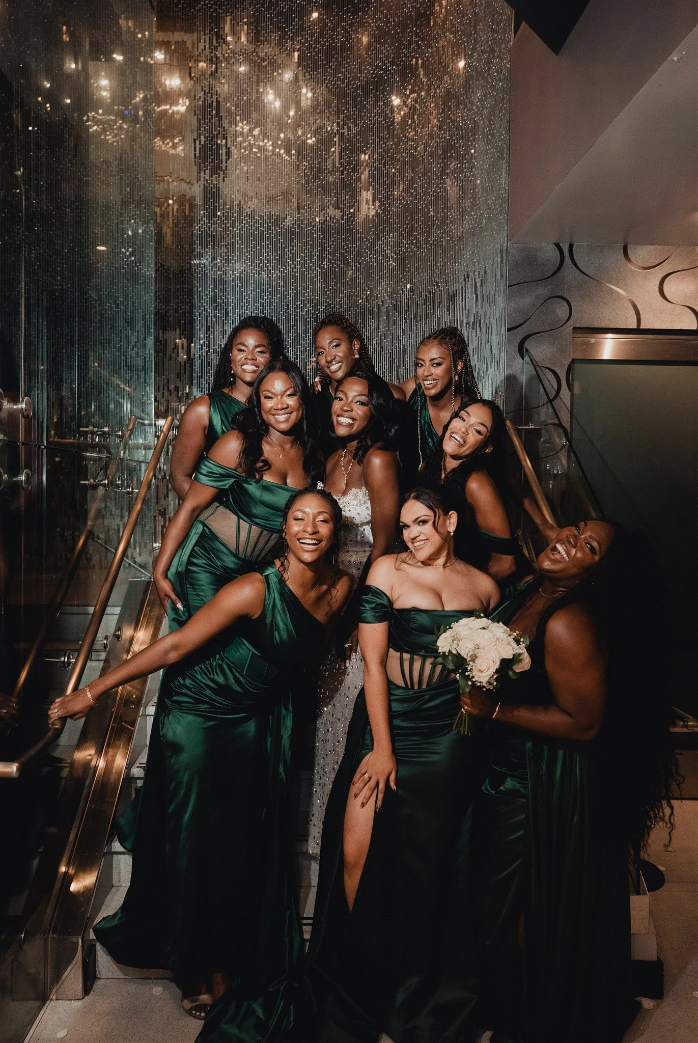 wedding party portraits at the vertigo LA