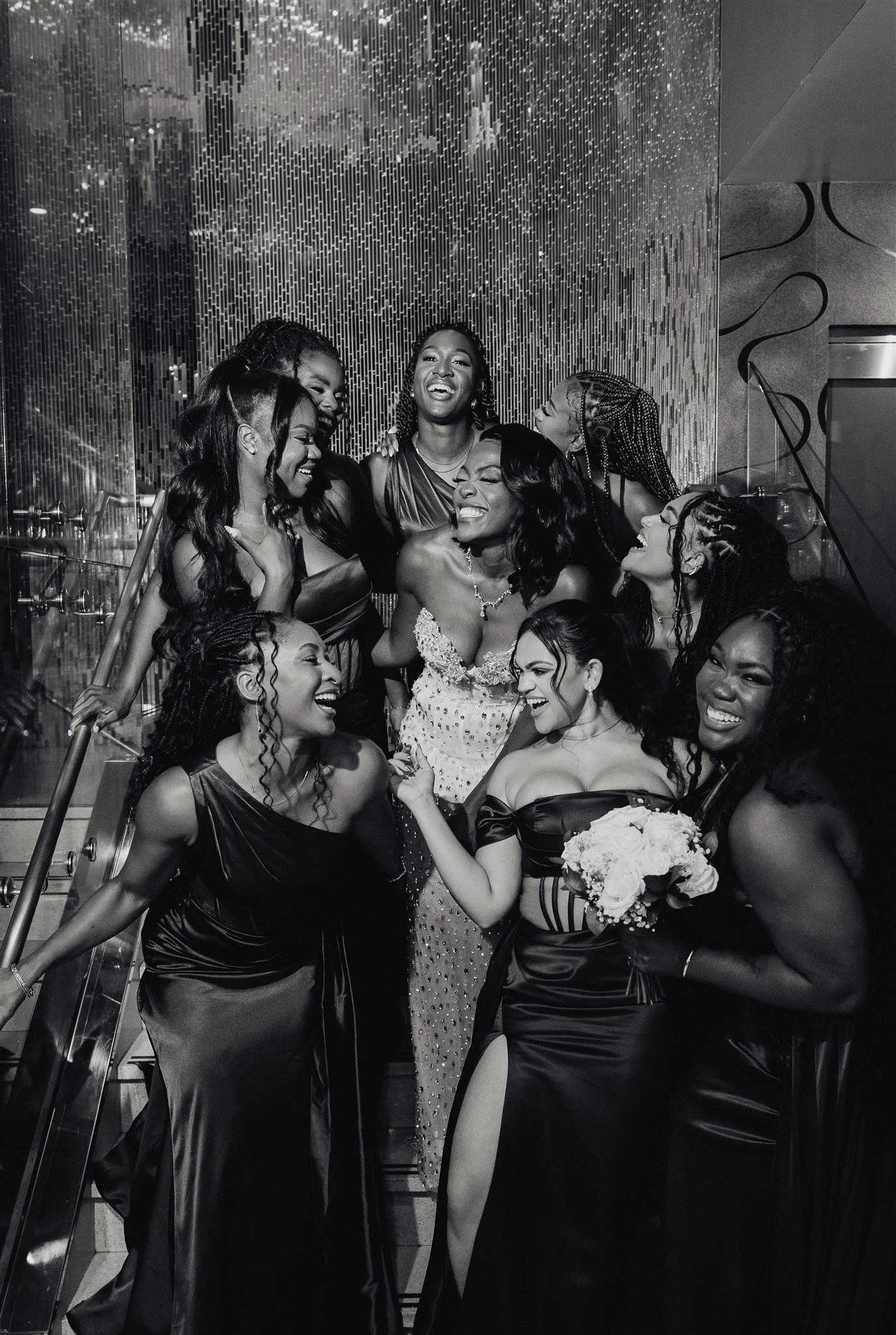 wedding party portraits at the vertigo LA