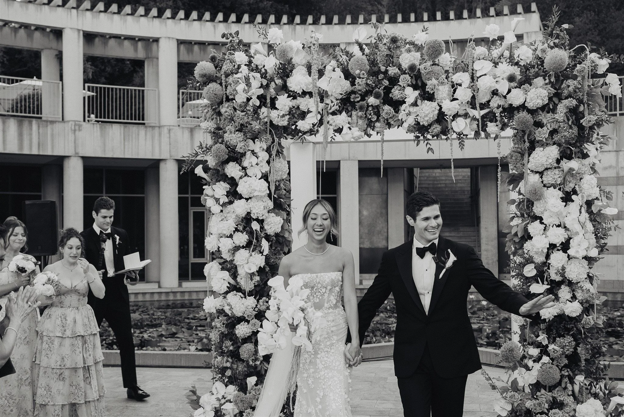 wedding ceremony at skirball cultural center