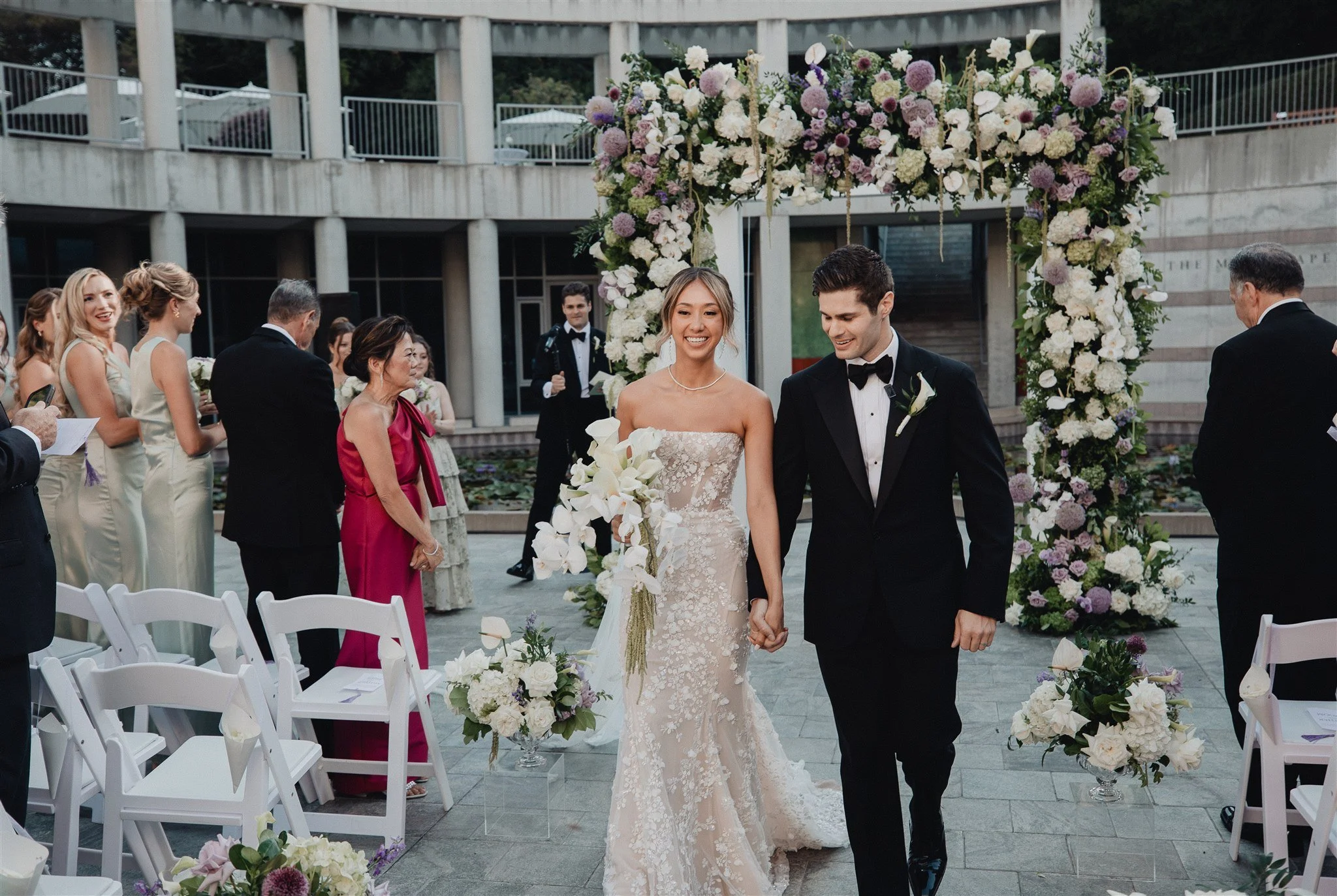 wedding ceremony at skirball cultural center