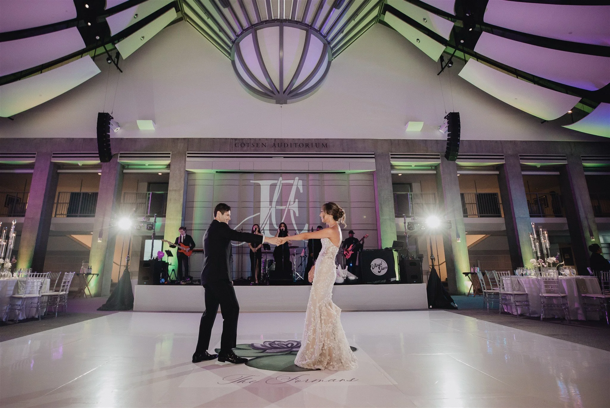 wedding reception fun at skirball center