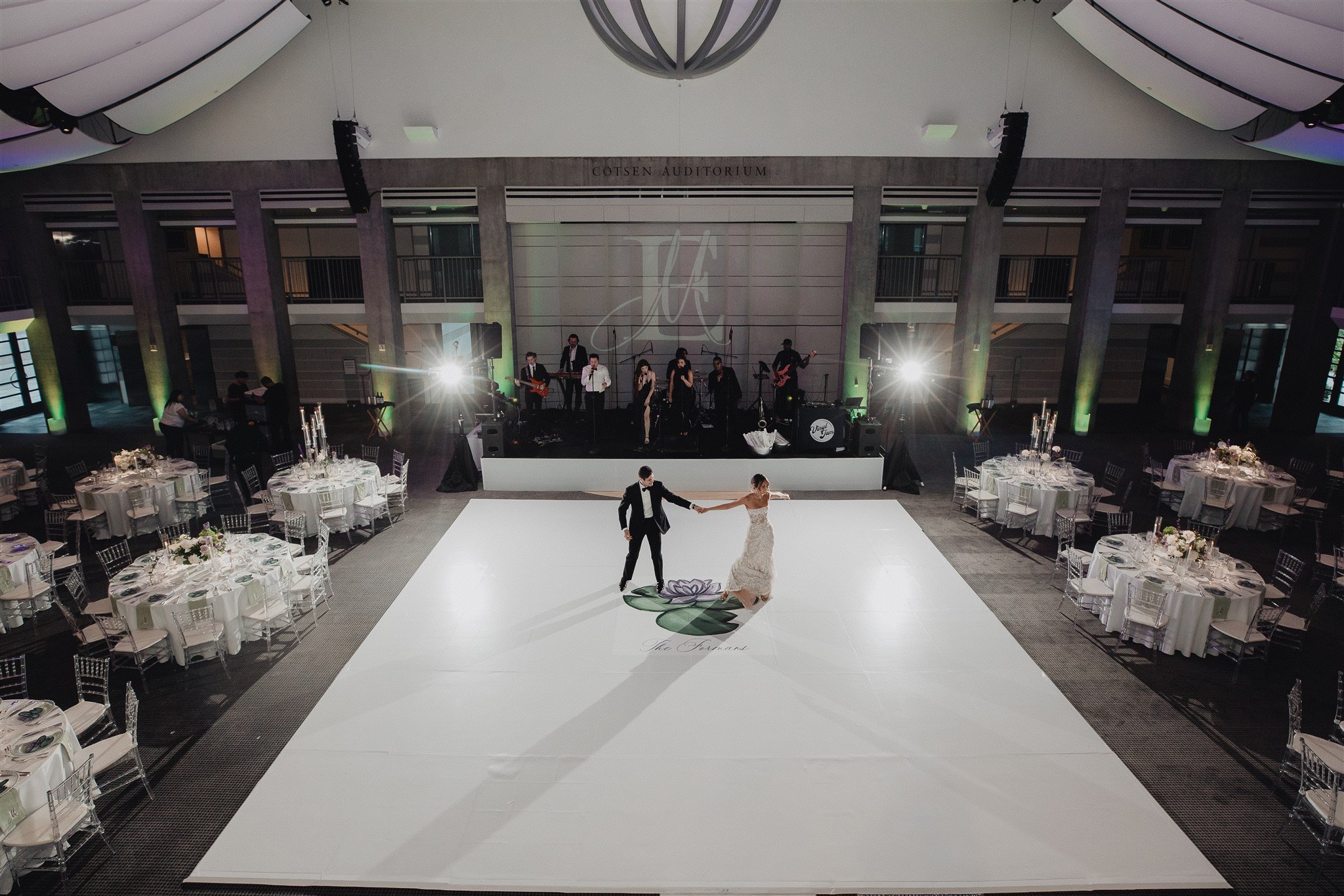 wedding reception fun at skirball center