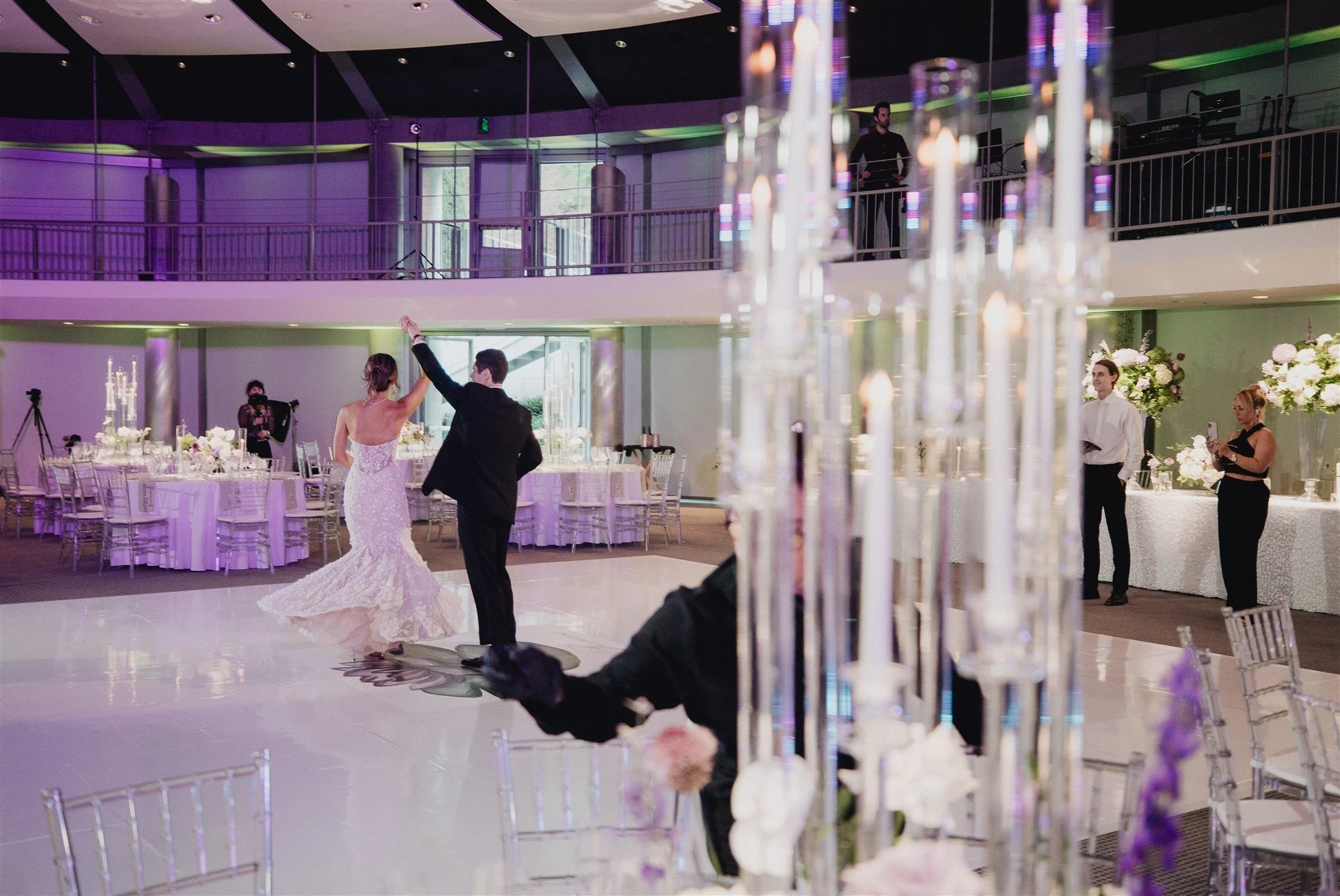 wedding reception fun at skirball center