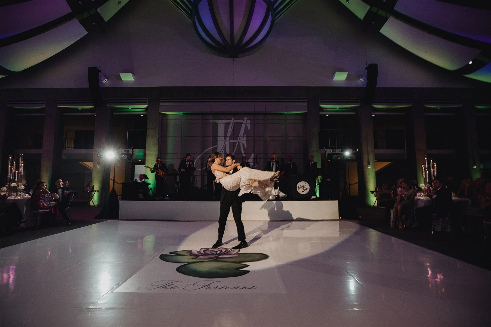 wedding reception fun at skirball center