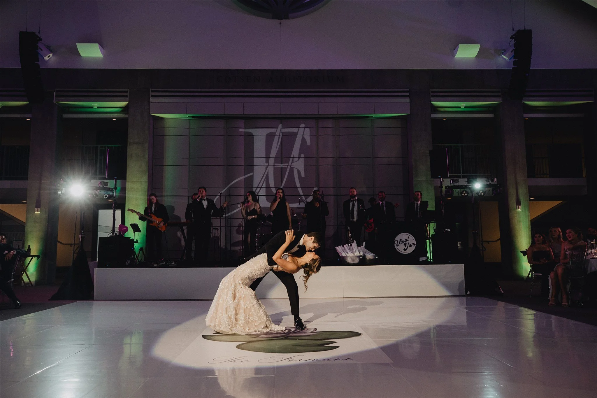 wedding reception fun at skirball center