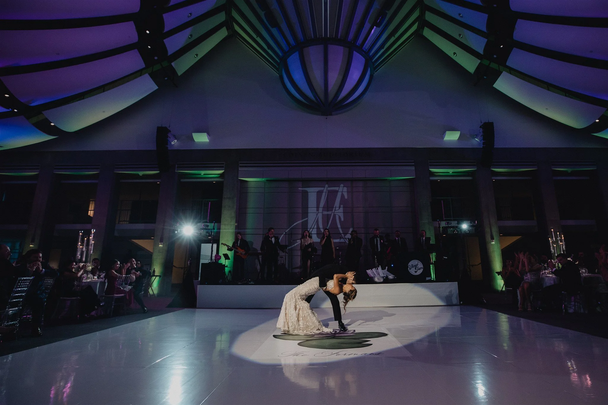 wedding reception fun at skirball center