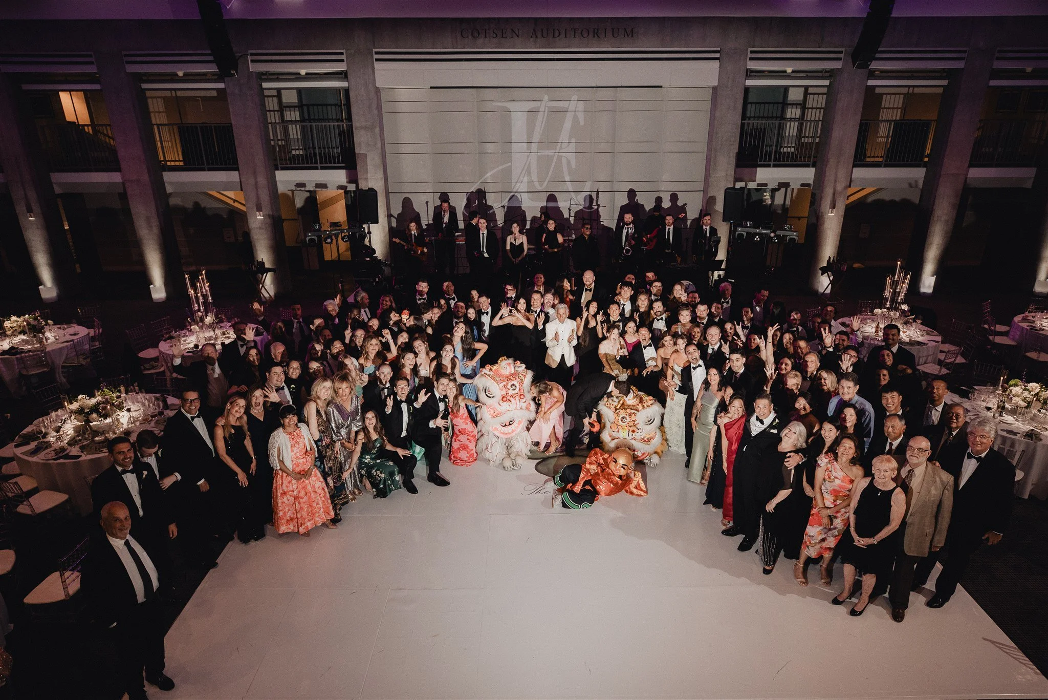 wedding reception fun at skirball center