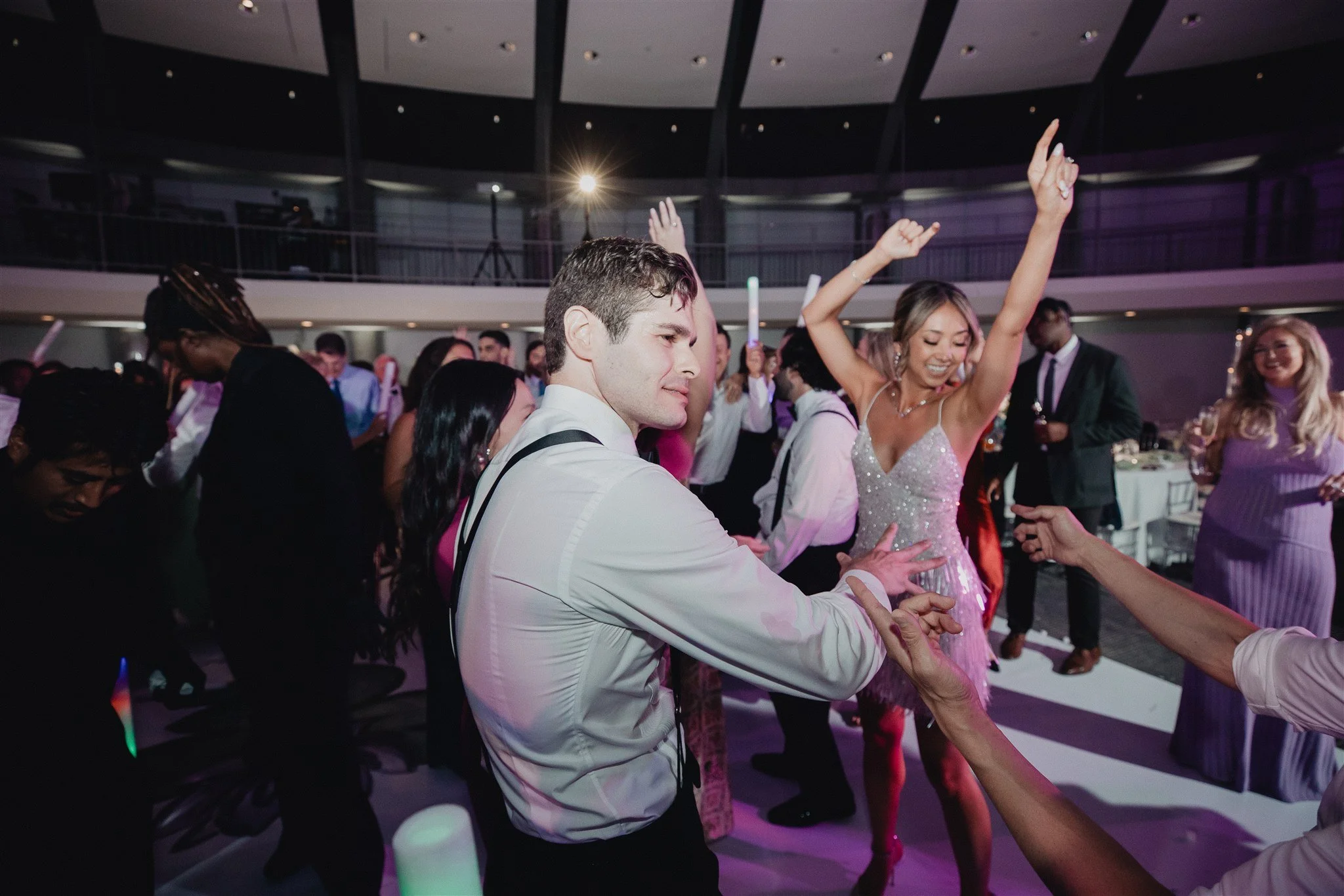 wedding reception fun at skirball center