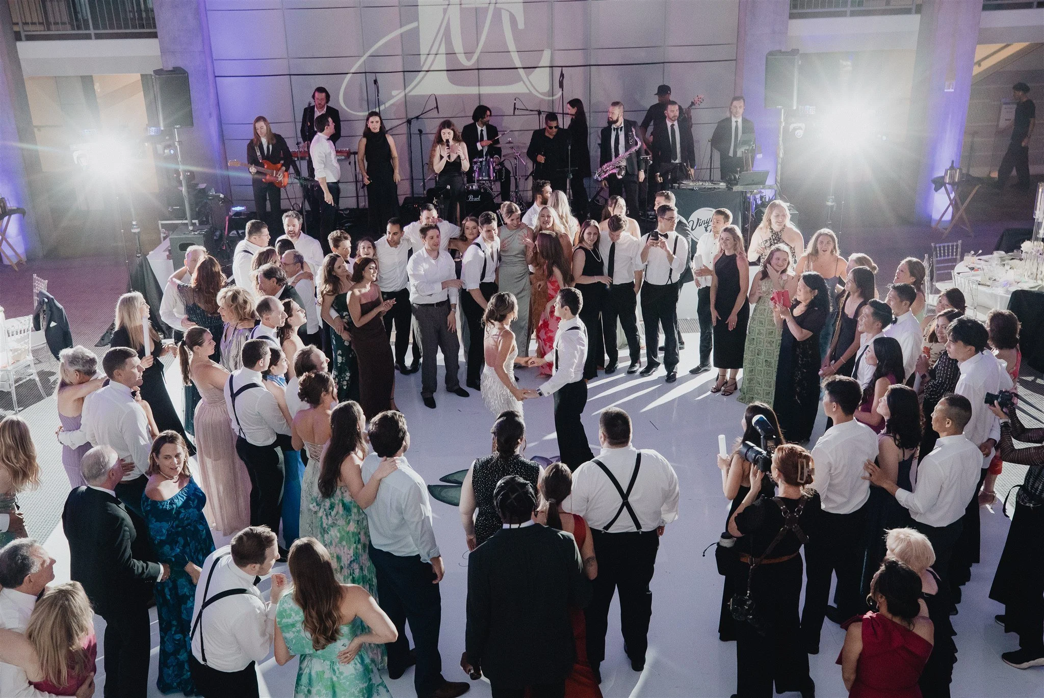 wedding reception fun at skirball center