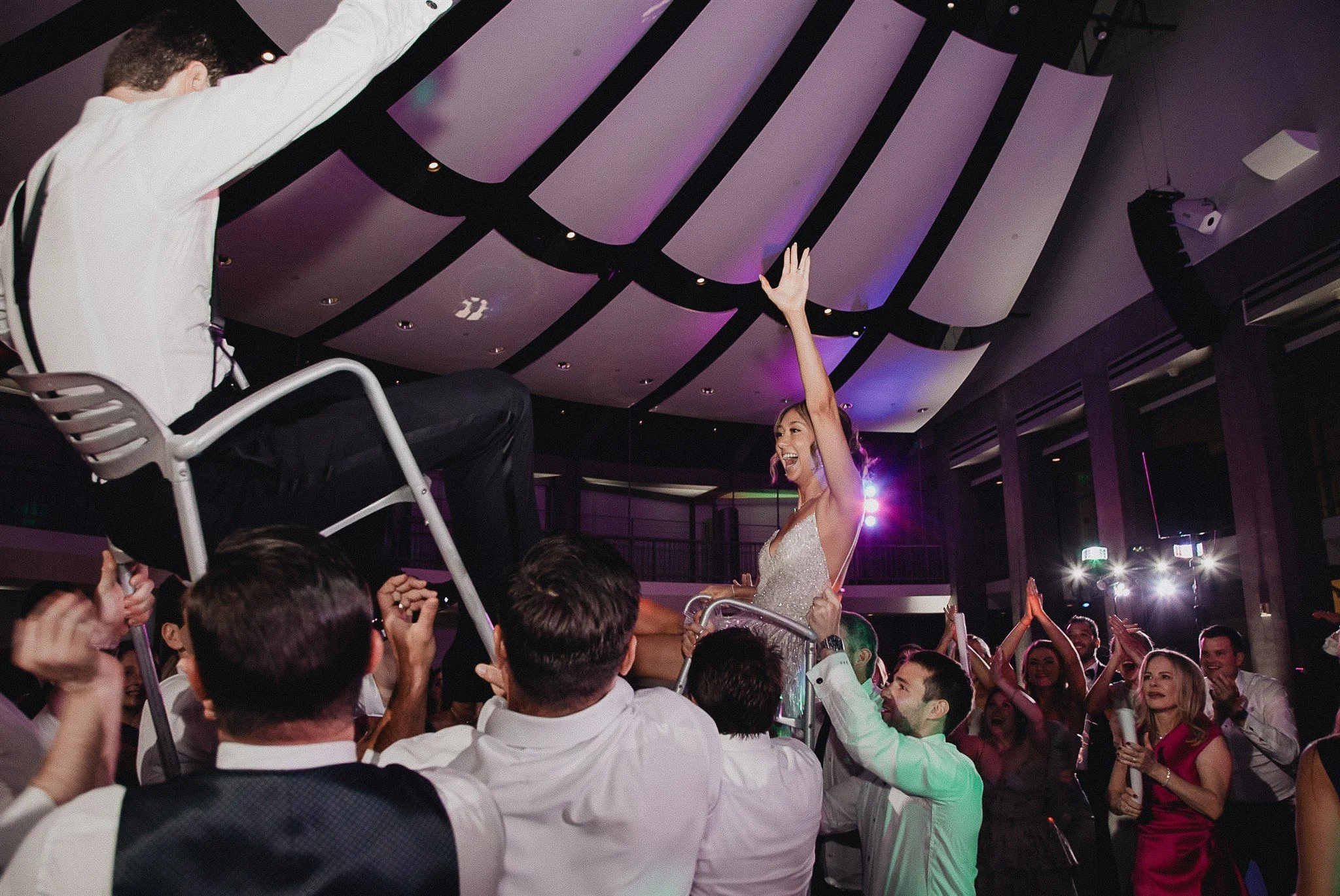 wedding reception fun at skirball center