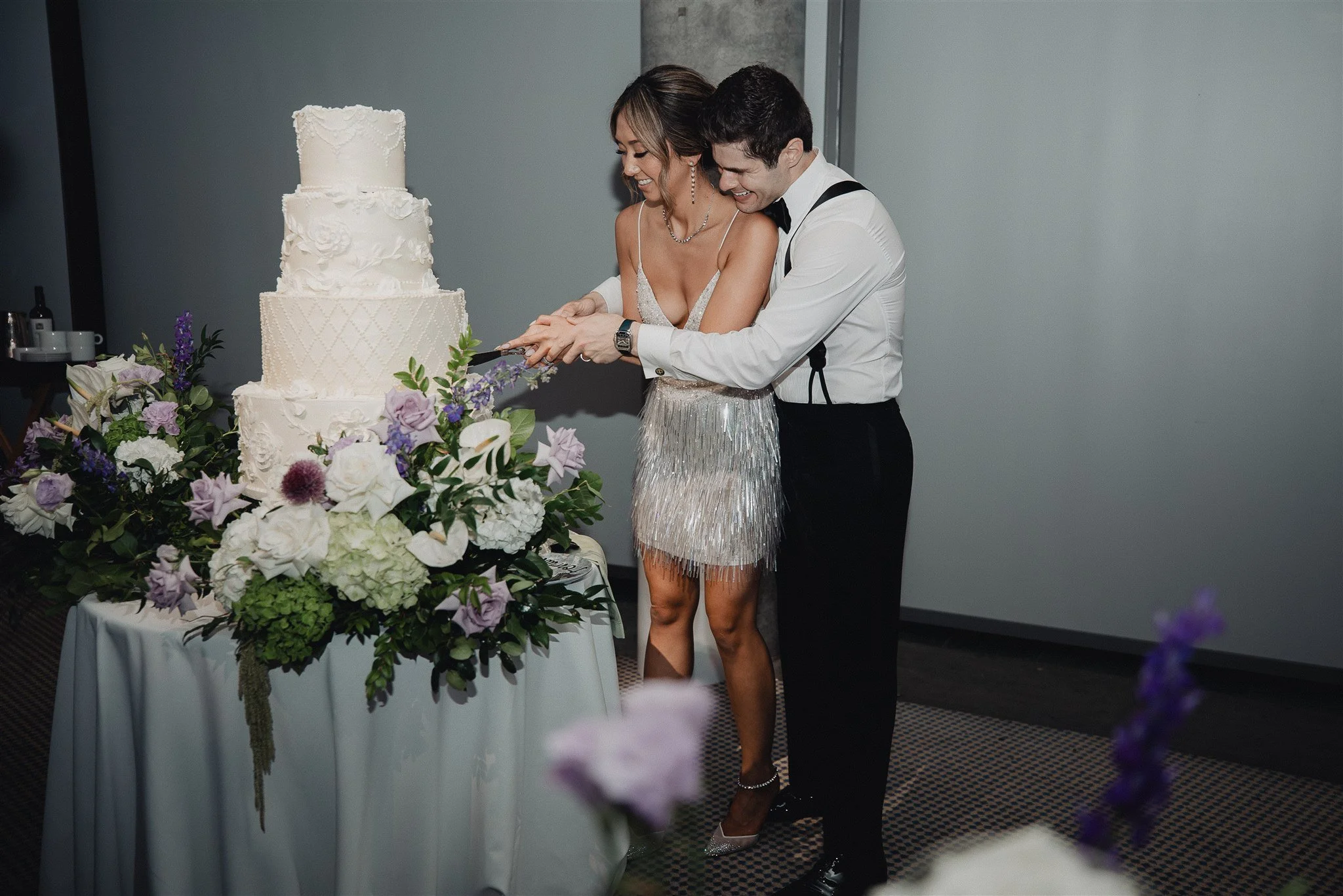 wedding reception fun at skirball center