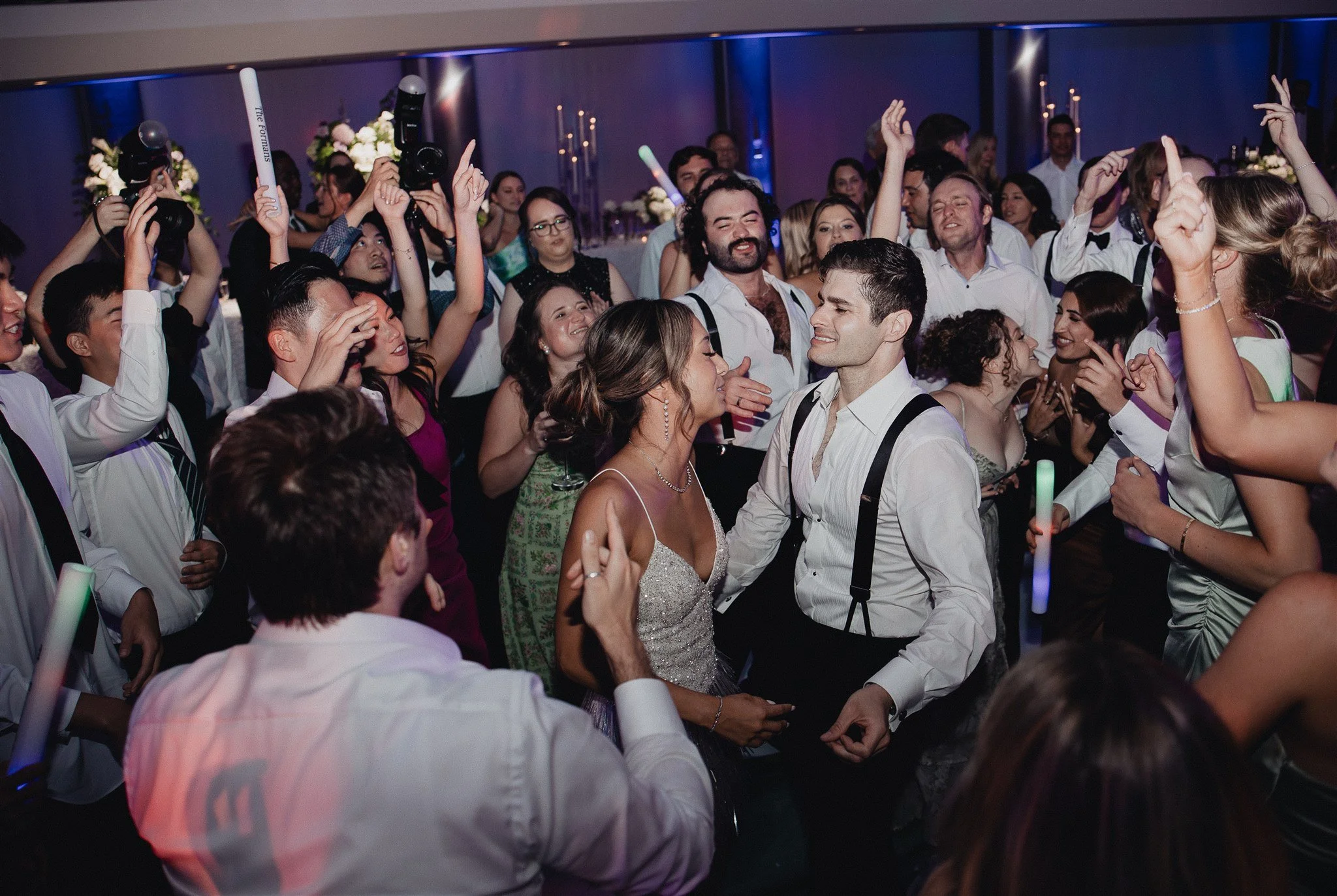 wedding reception fun at skirball center