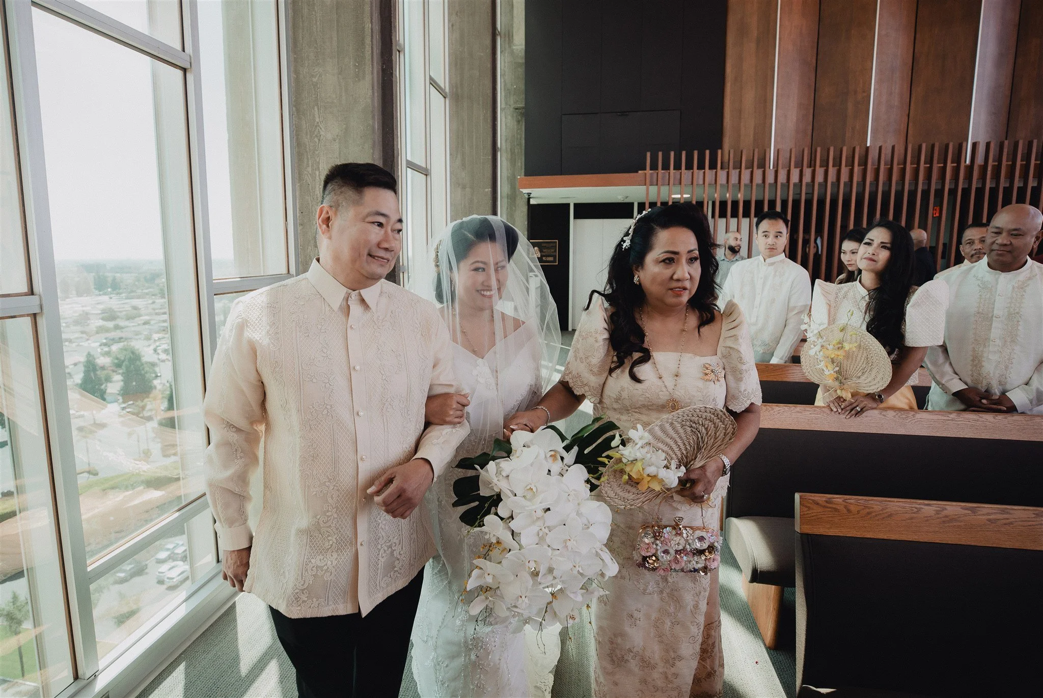 wedding ceremony at christ cathedral