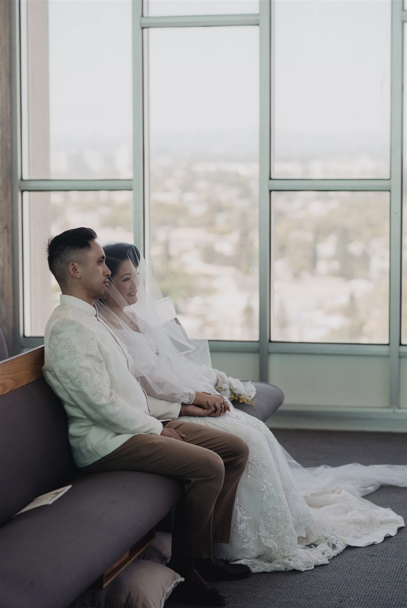 wedding ceremony at christ cathedral