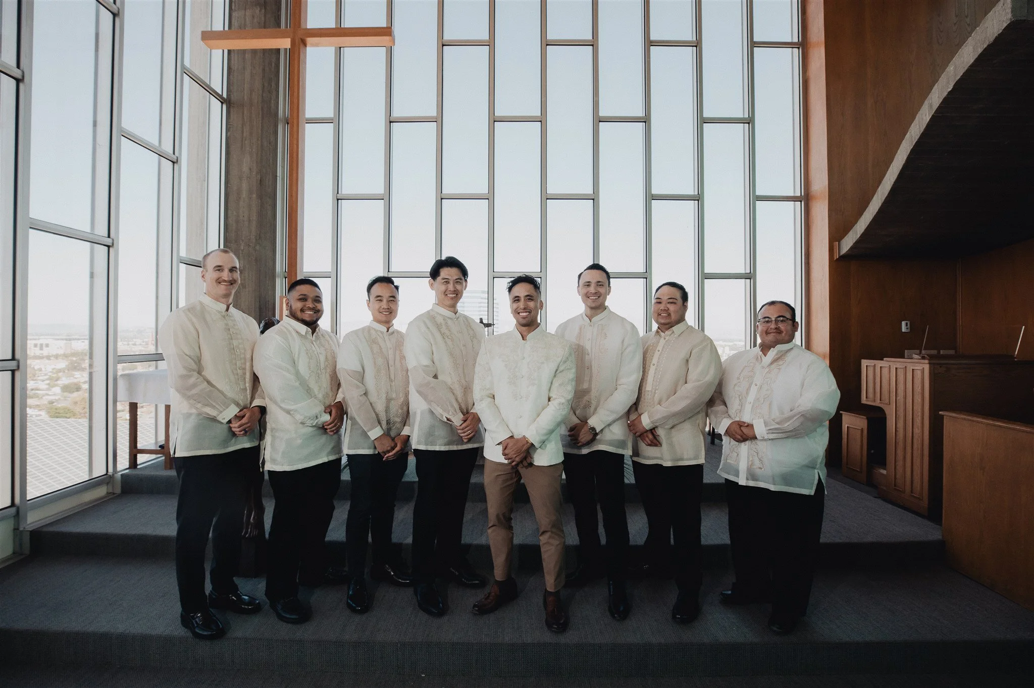 wedding ceremony at christ cathedral