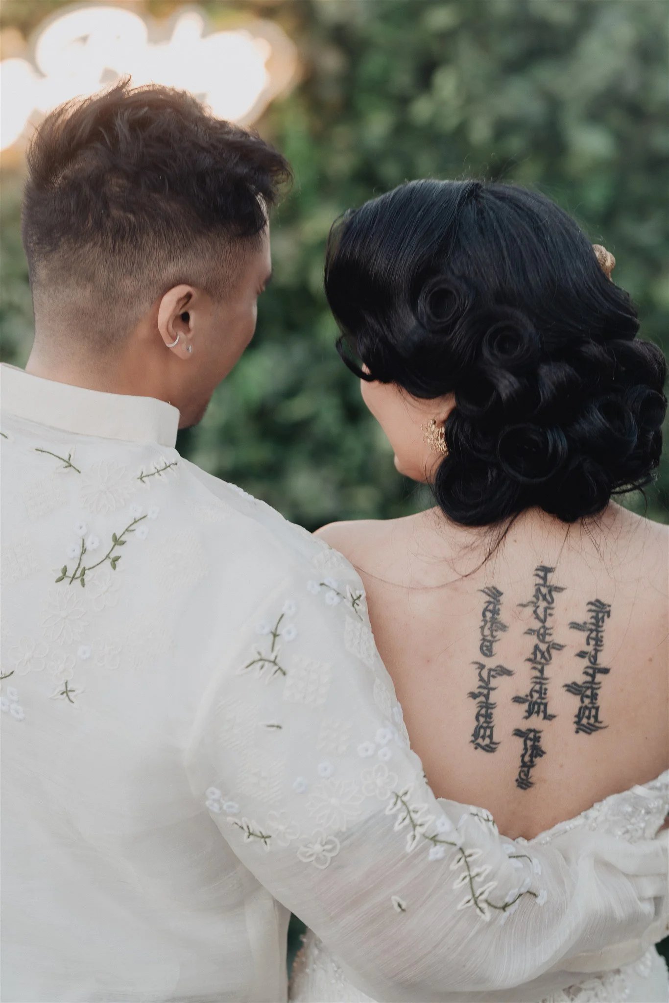 bride and groom first dance at their wedding reception at california adventure disney park