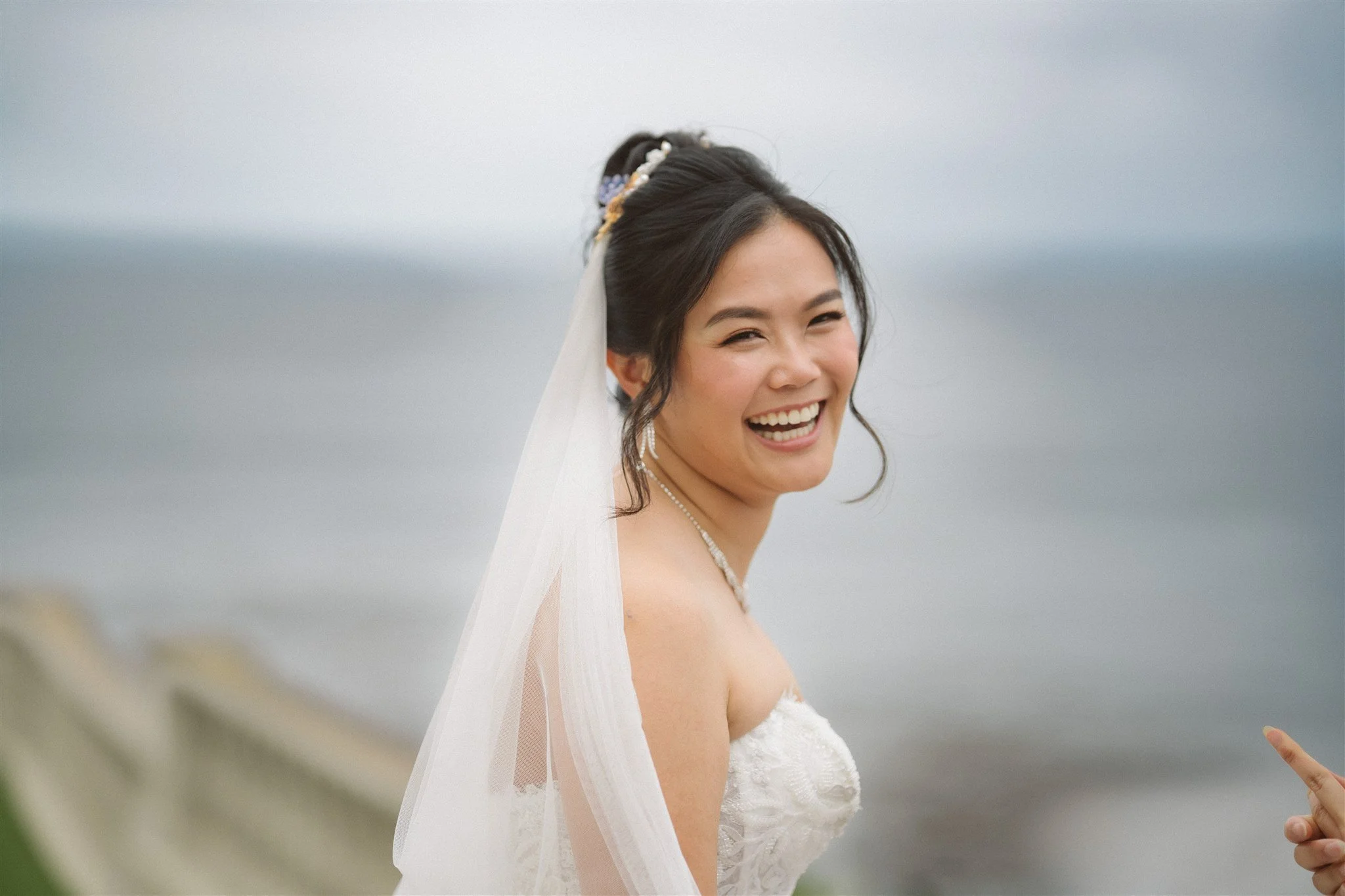 bride getting for her wedding day at the neighborhood church