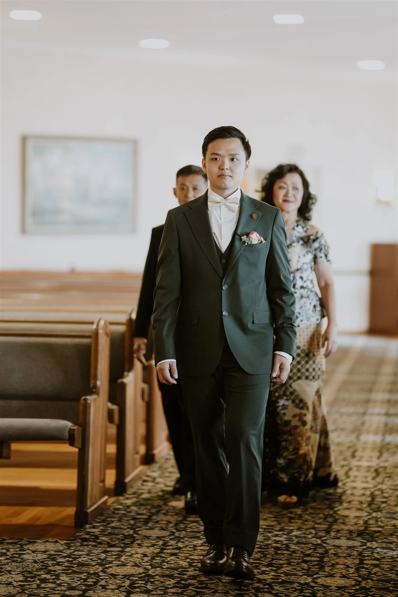 wedding ceremony at the neighborhood church