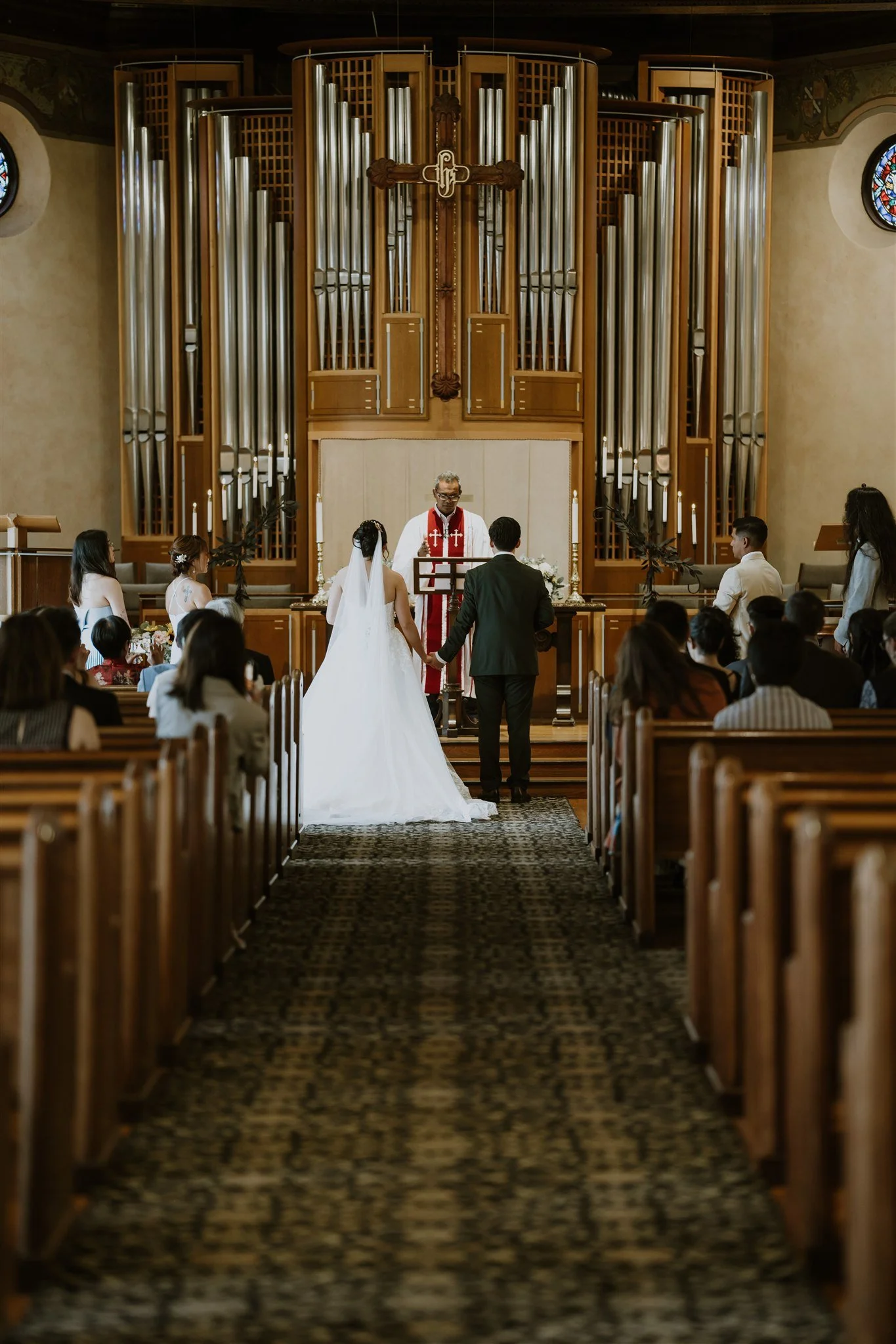 wedding ceremony at the neighborhood church