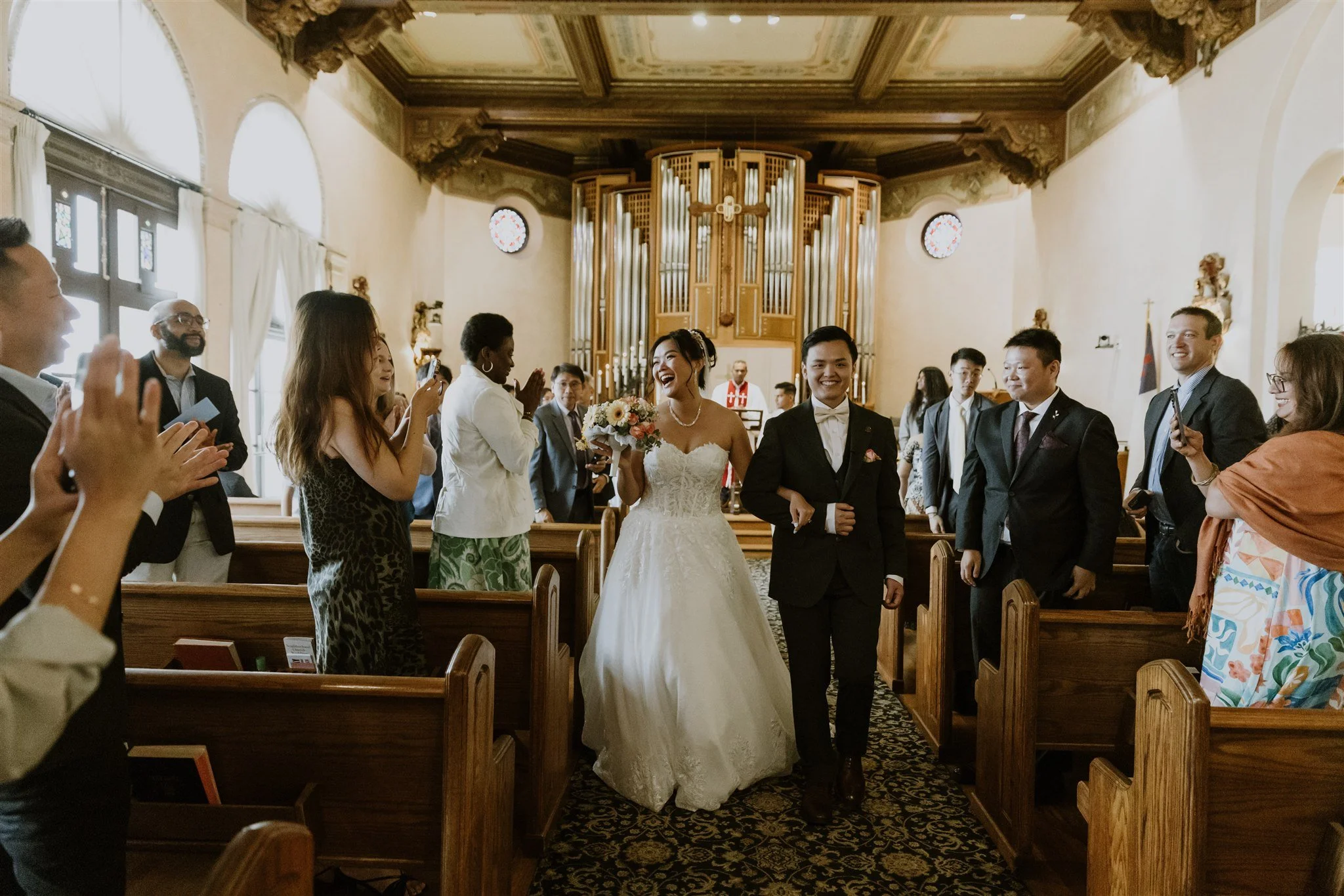 wedding ceremony at the neighborhood church