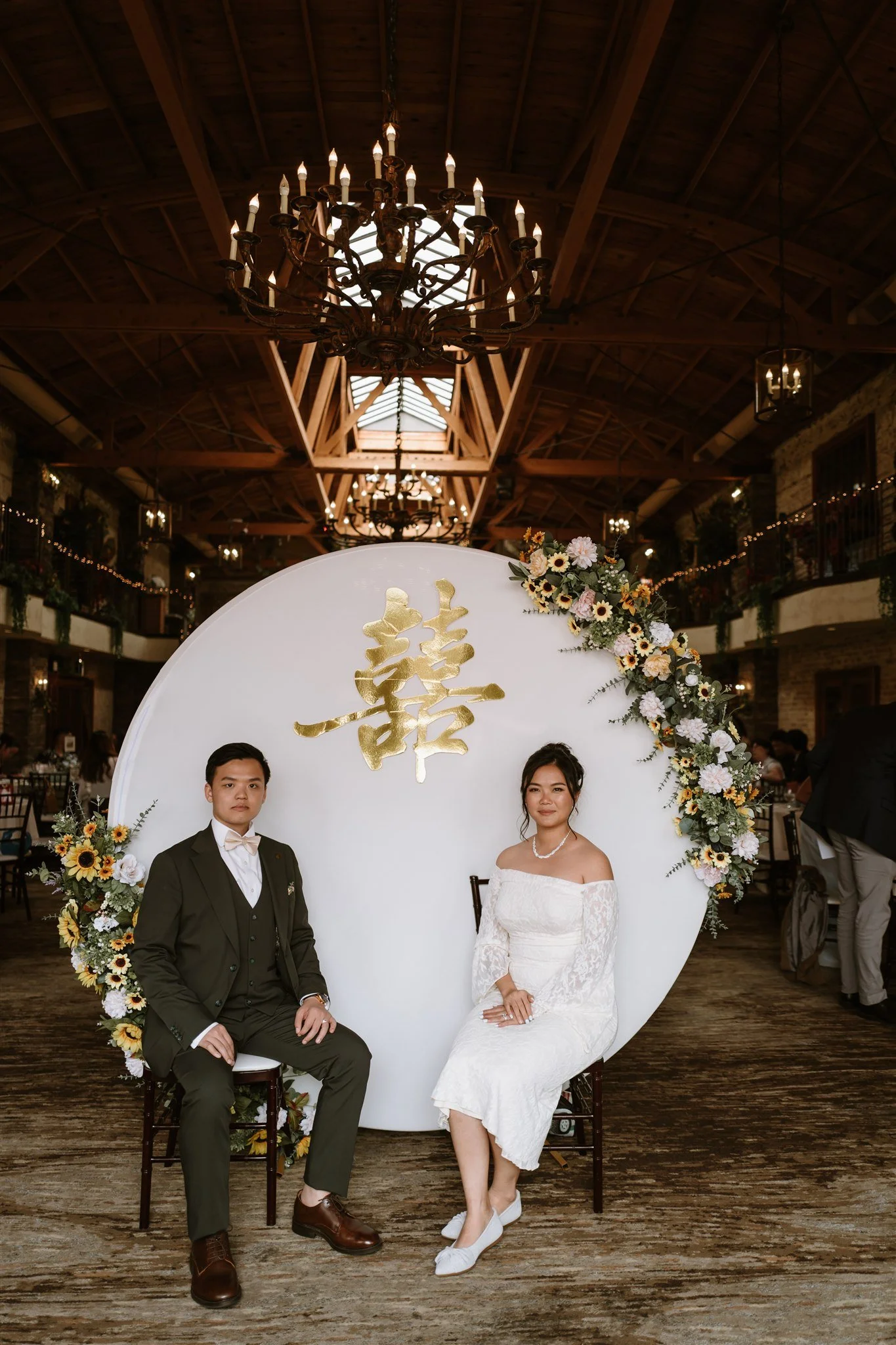 wedding reception at the neighborhood church