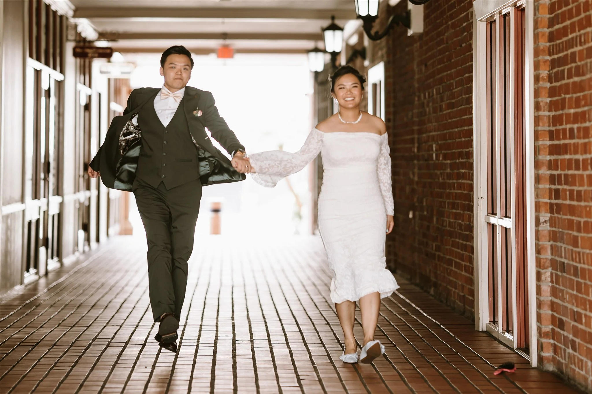 wedding reception at the neighborhood church