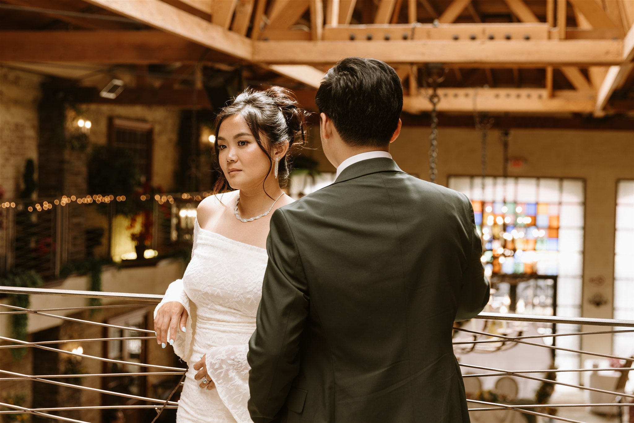 wedding reception at the neighborhood church