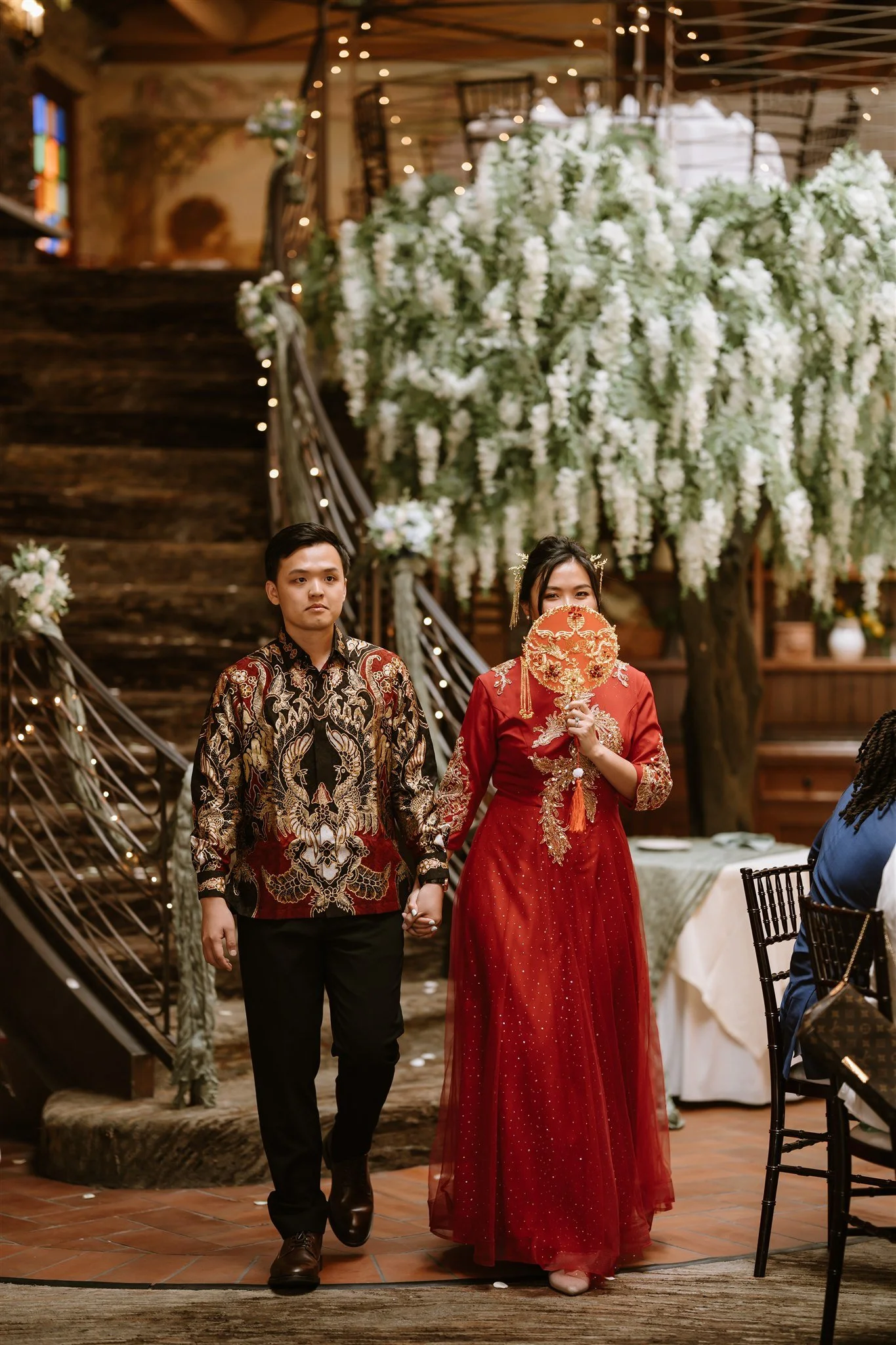 wedding reception at the neighborhood church