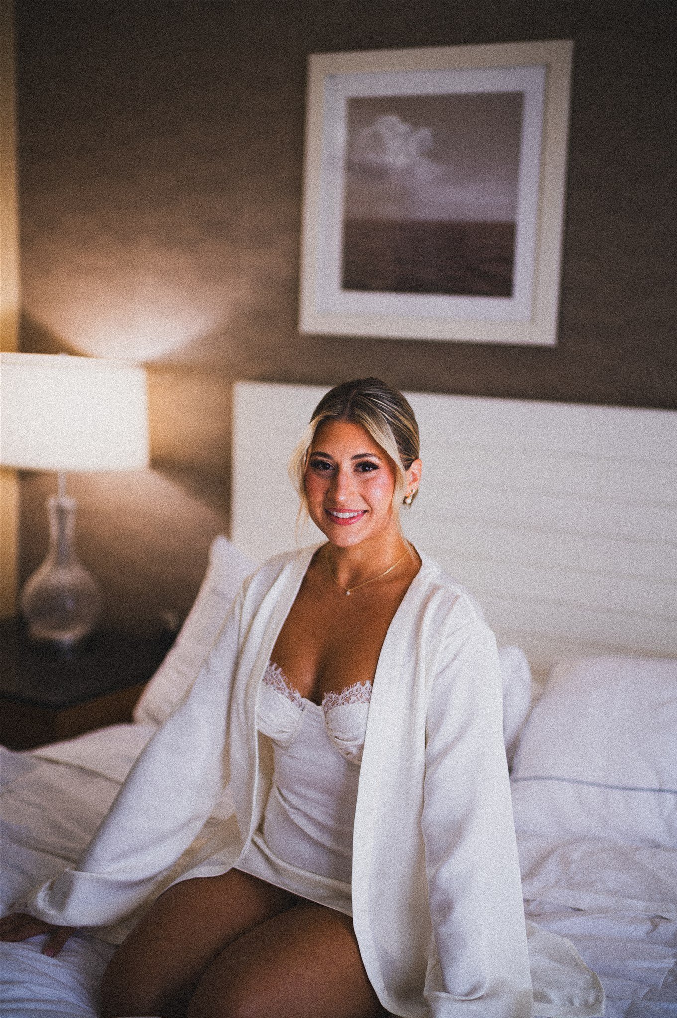 bride getting ready for her wedding day at DoubleTree in San Pedro