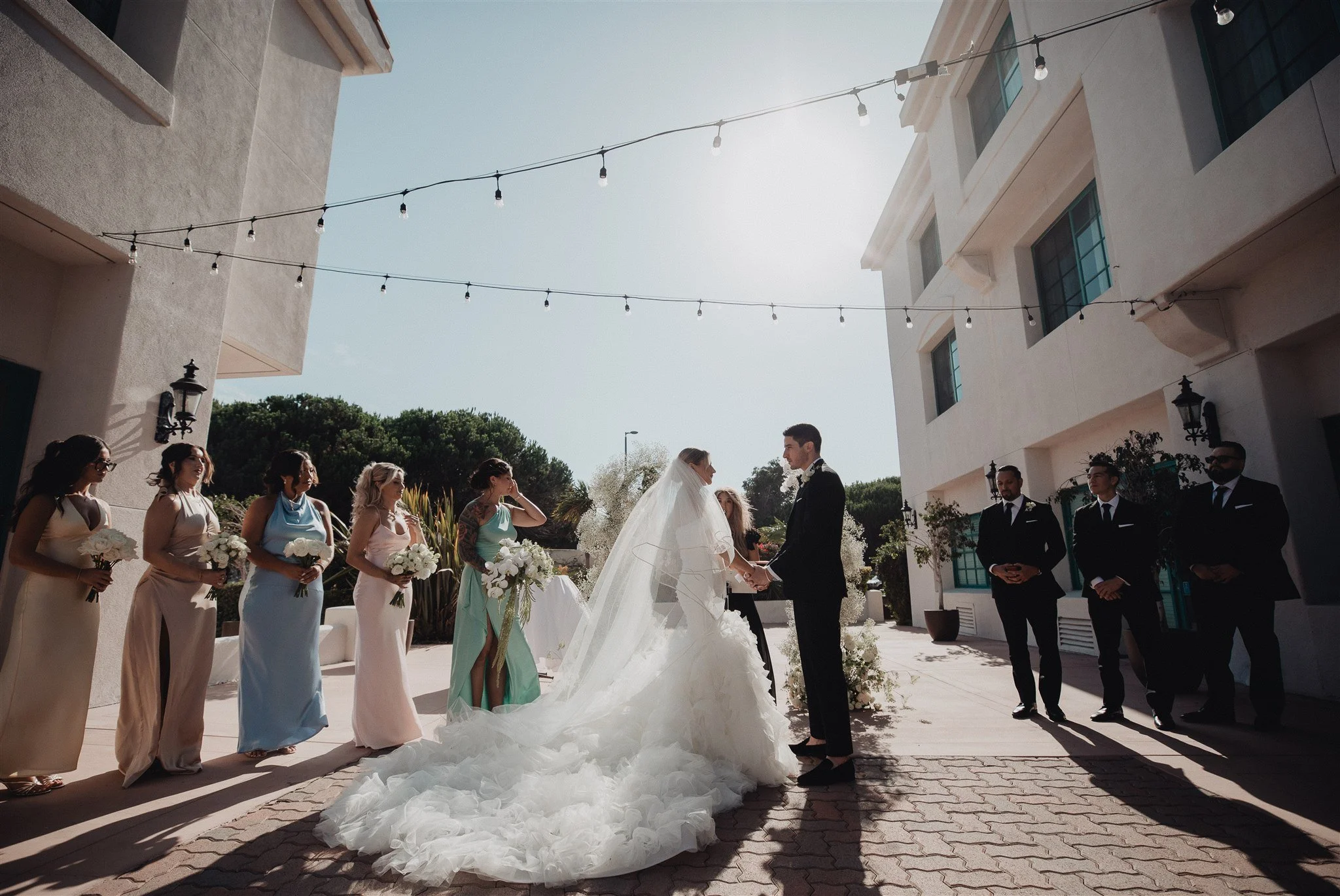 wedding ceremony at DoubleTree San Pedro