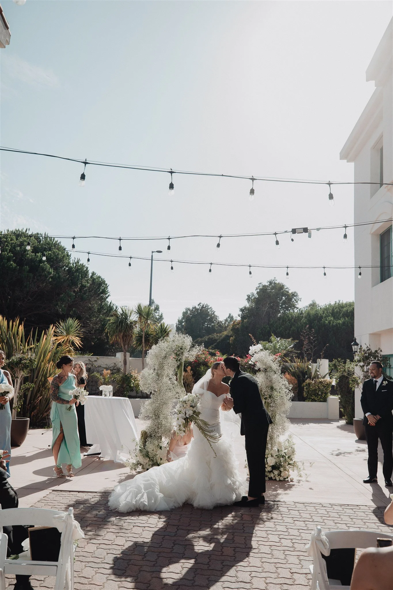 wedding ceremony at DoubleTree San Pedro