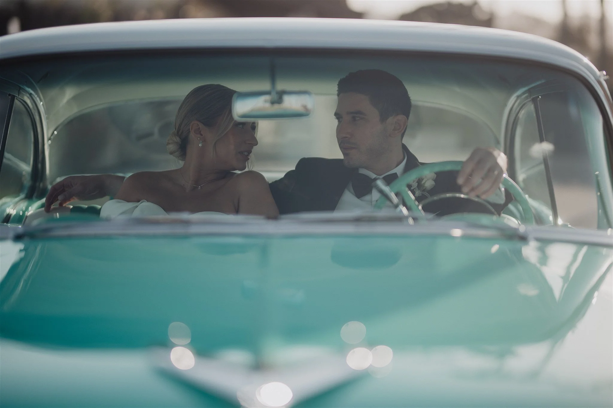 bride and groom portraits on their wedding day at DoubleTree San Pedro