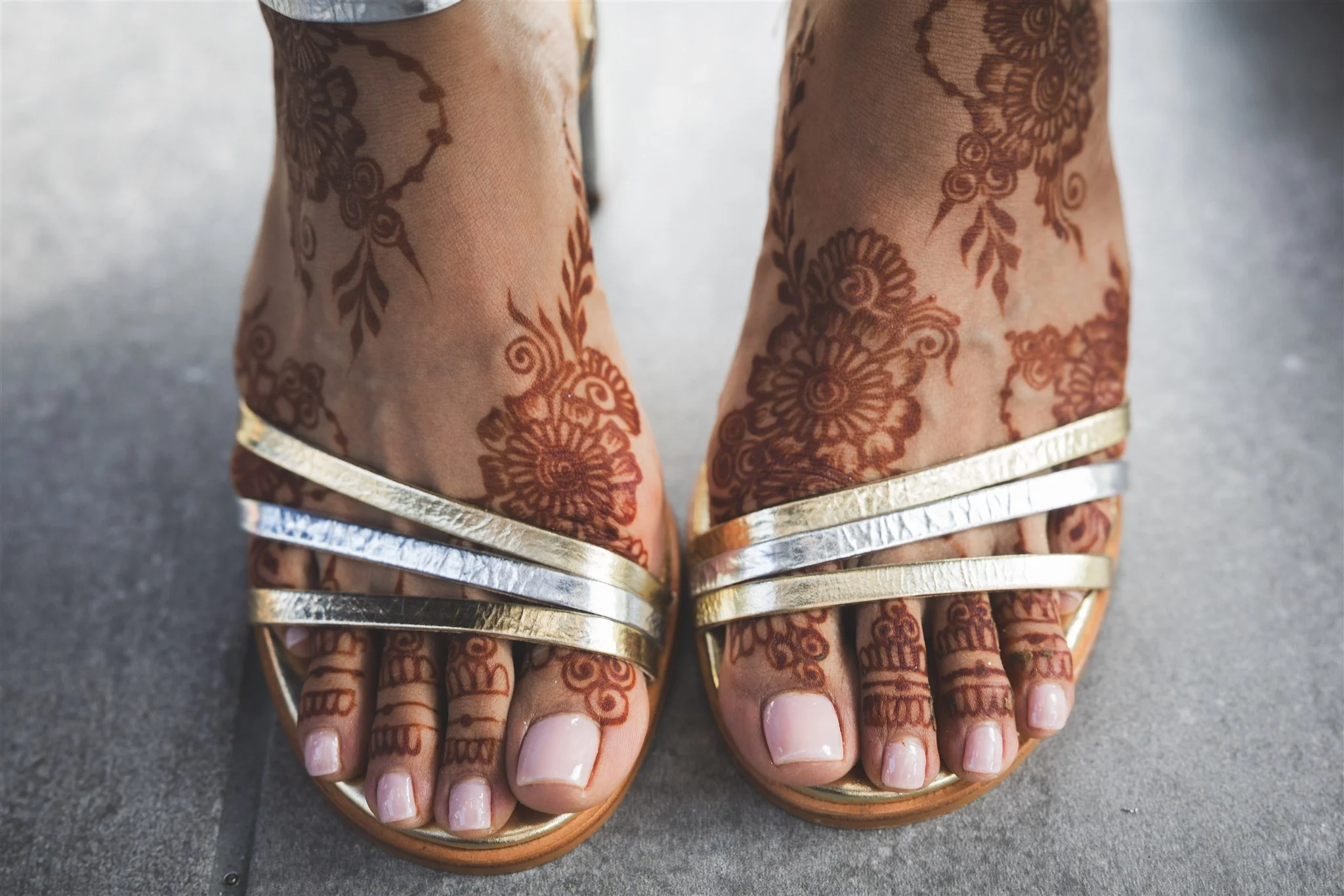 bride henna details for her wedding weekend